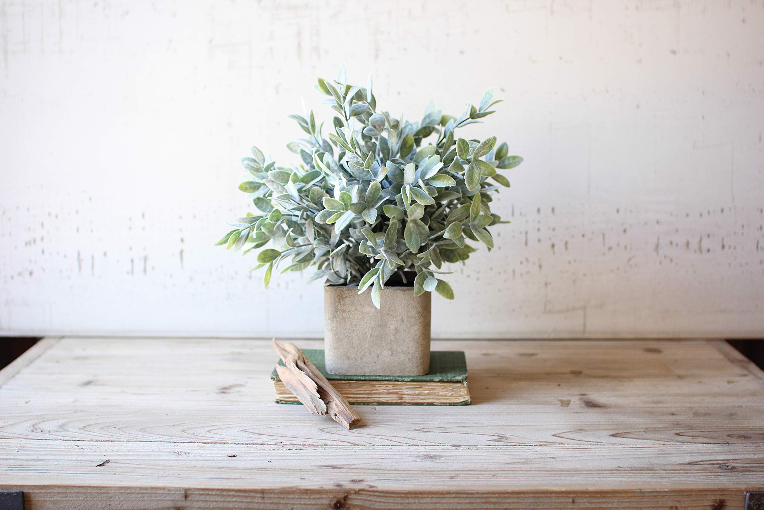 Artificial Sage Bush In A Square Pot (Min 4)