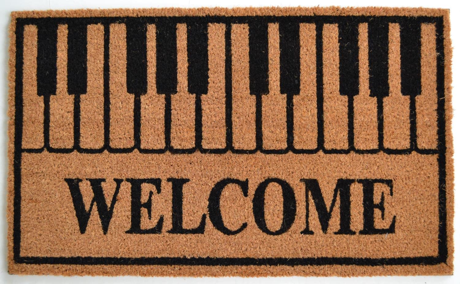 Piano Keys Welcome Brown, Black -577PVC