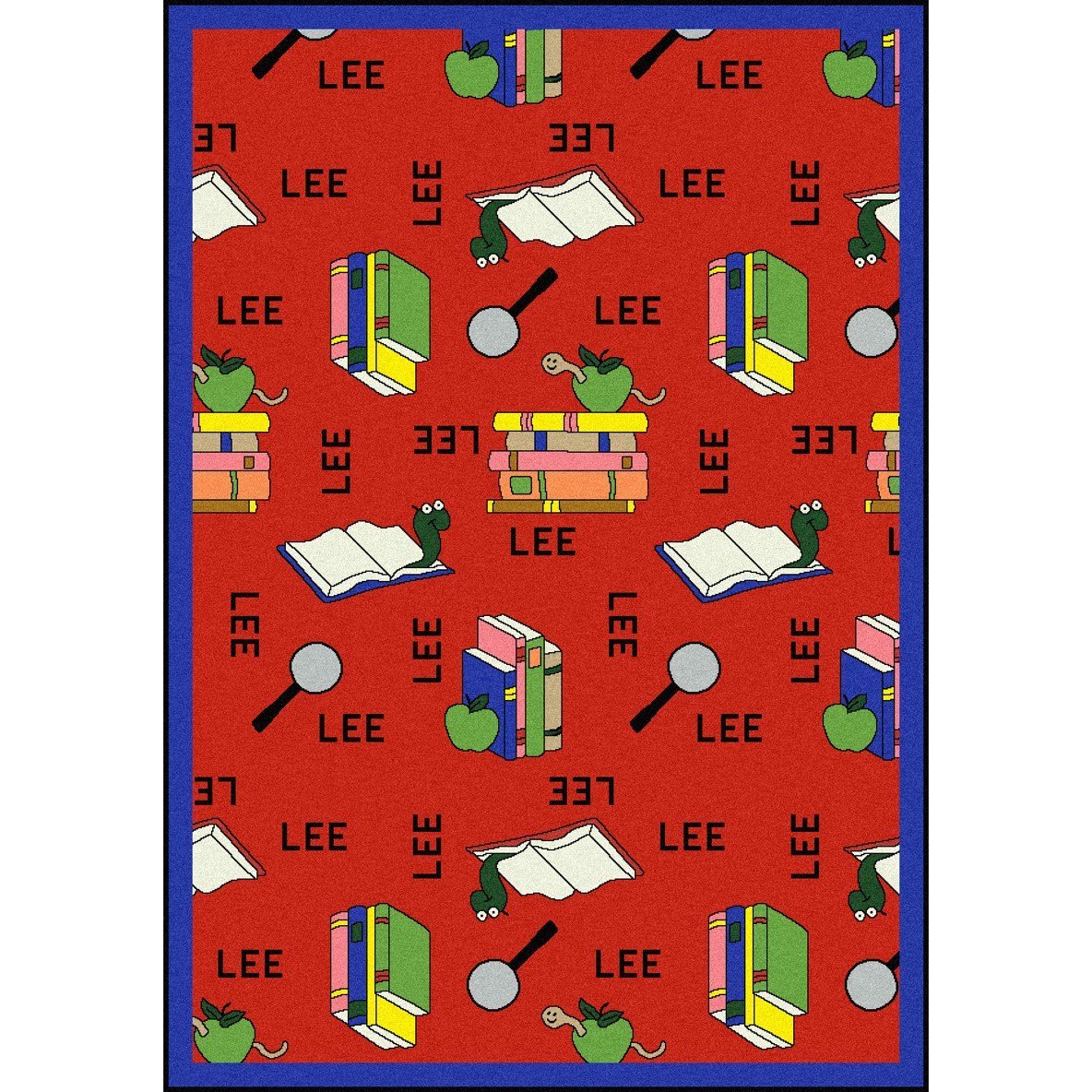 Bookworm (Spanish) 310 x 54??area rug in color Red