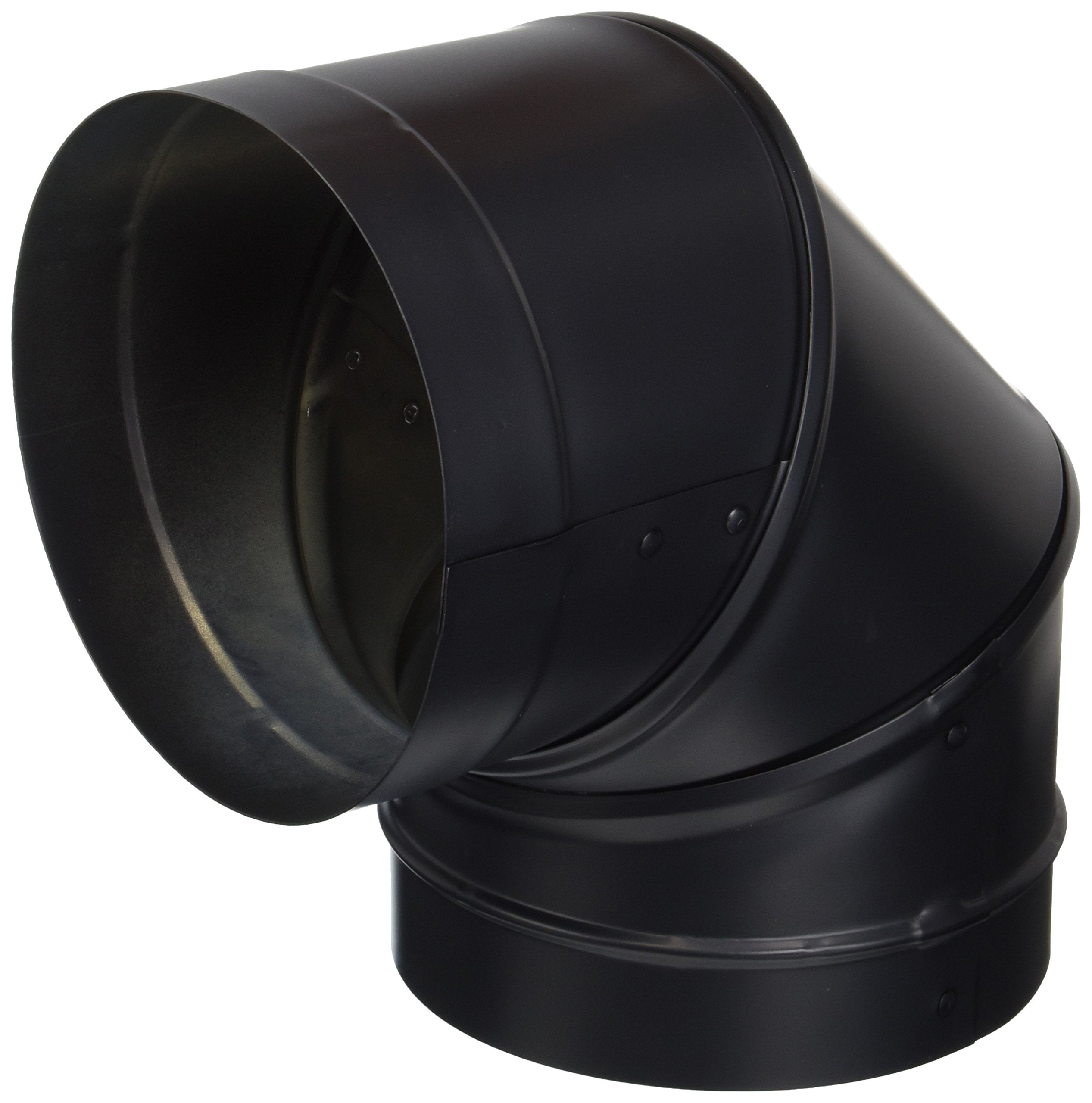 M&G Duravent Duravent 6Dbk-E90 6 Durablack 90 Degree Elbow, Black