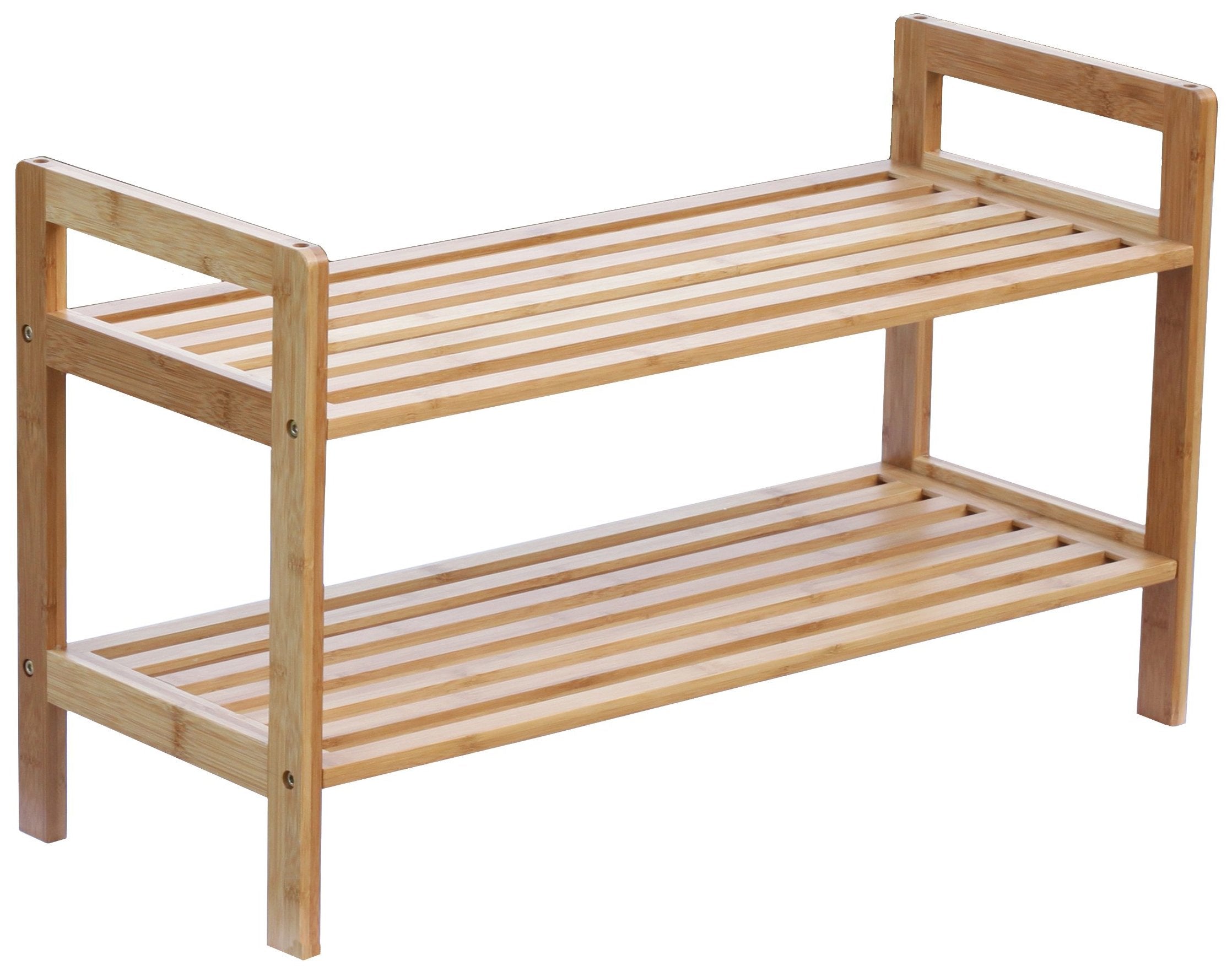 Oceanstar 2 Tier Bamboo Shoe Rack