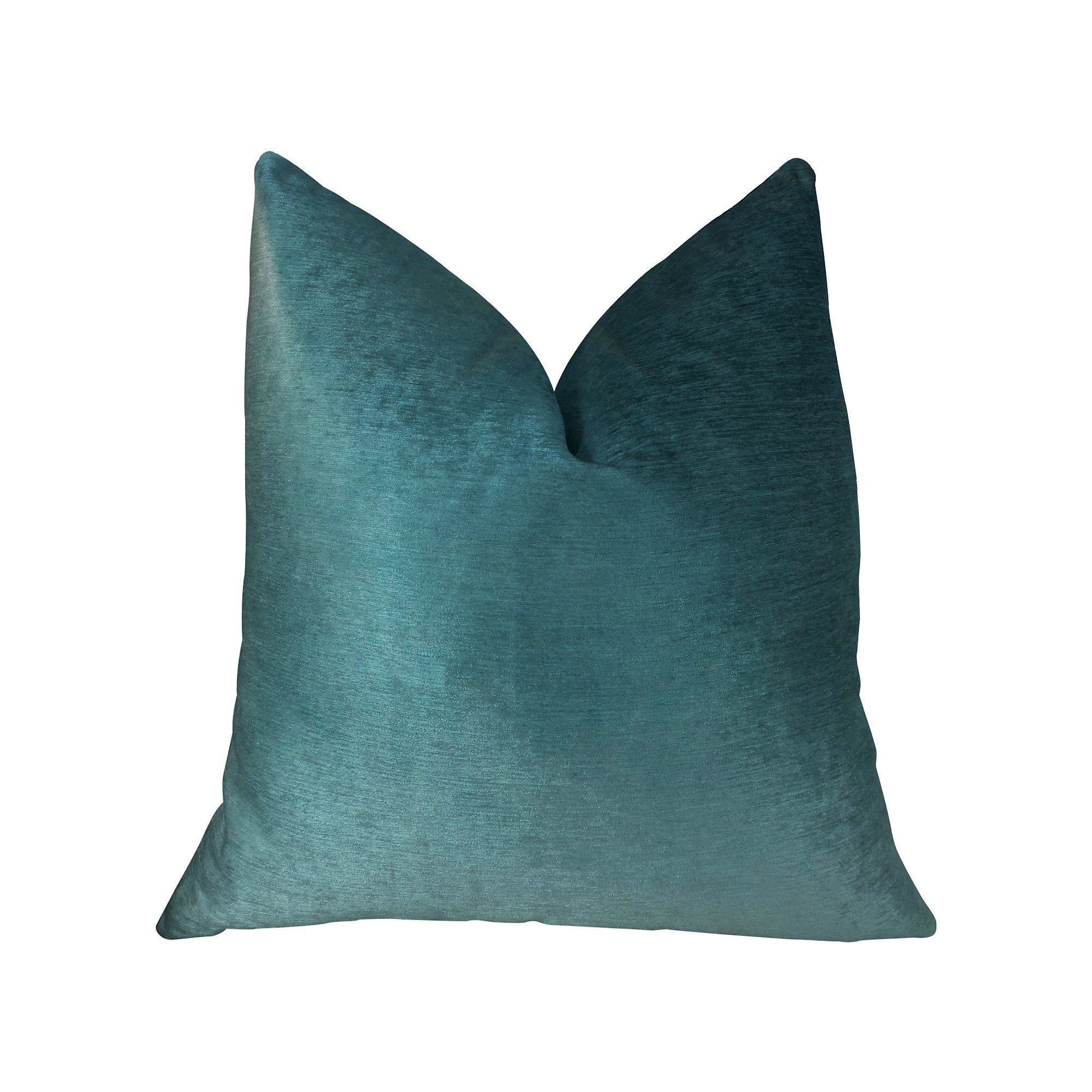 Plutus Contentment Peacock Handmade Throw Pillow, (Double sided  20 x 36" King)"