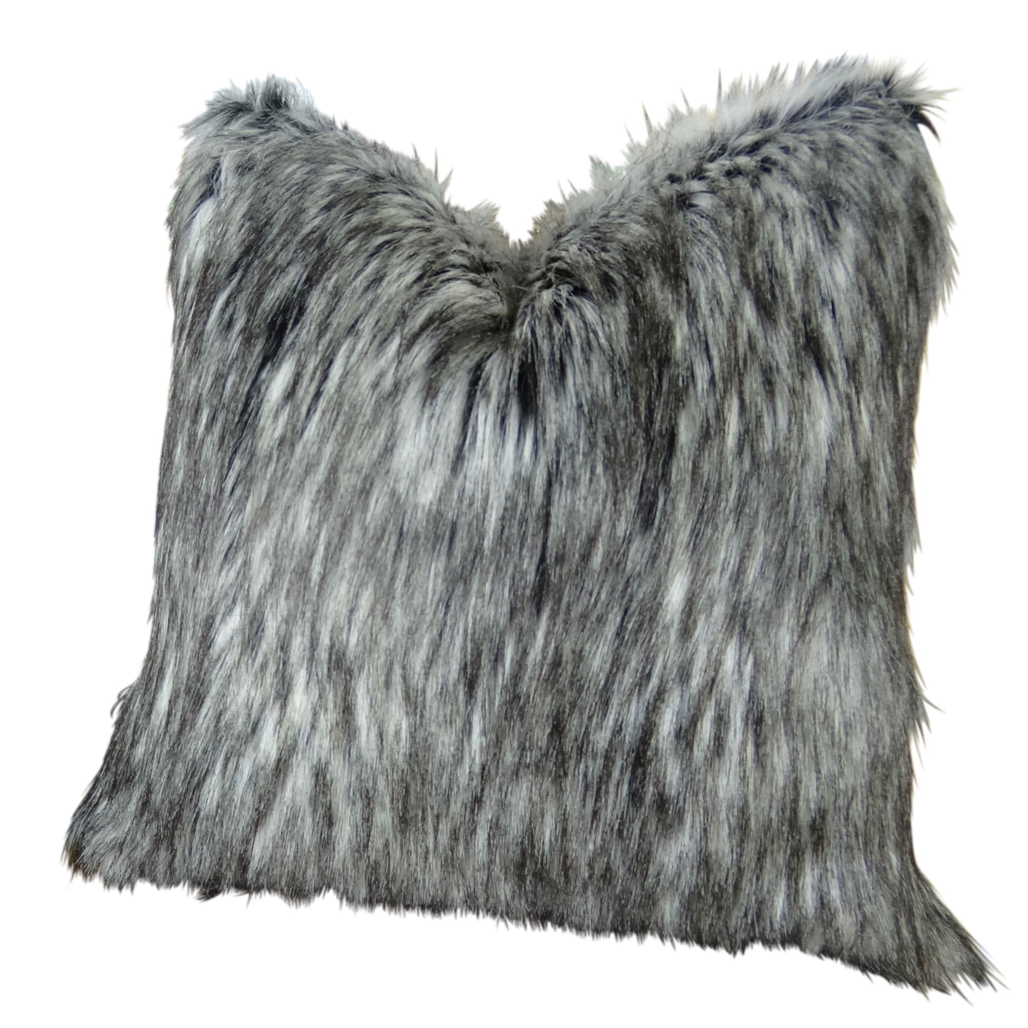 Plutus Brands Plutus Siberain Husky Handmade Throw Pillow, 18 X 18, Gray White Black