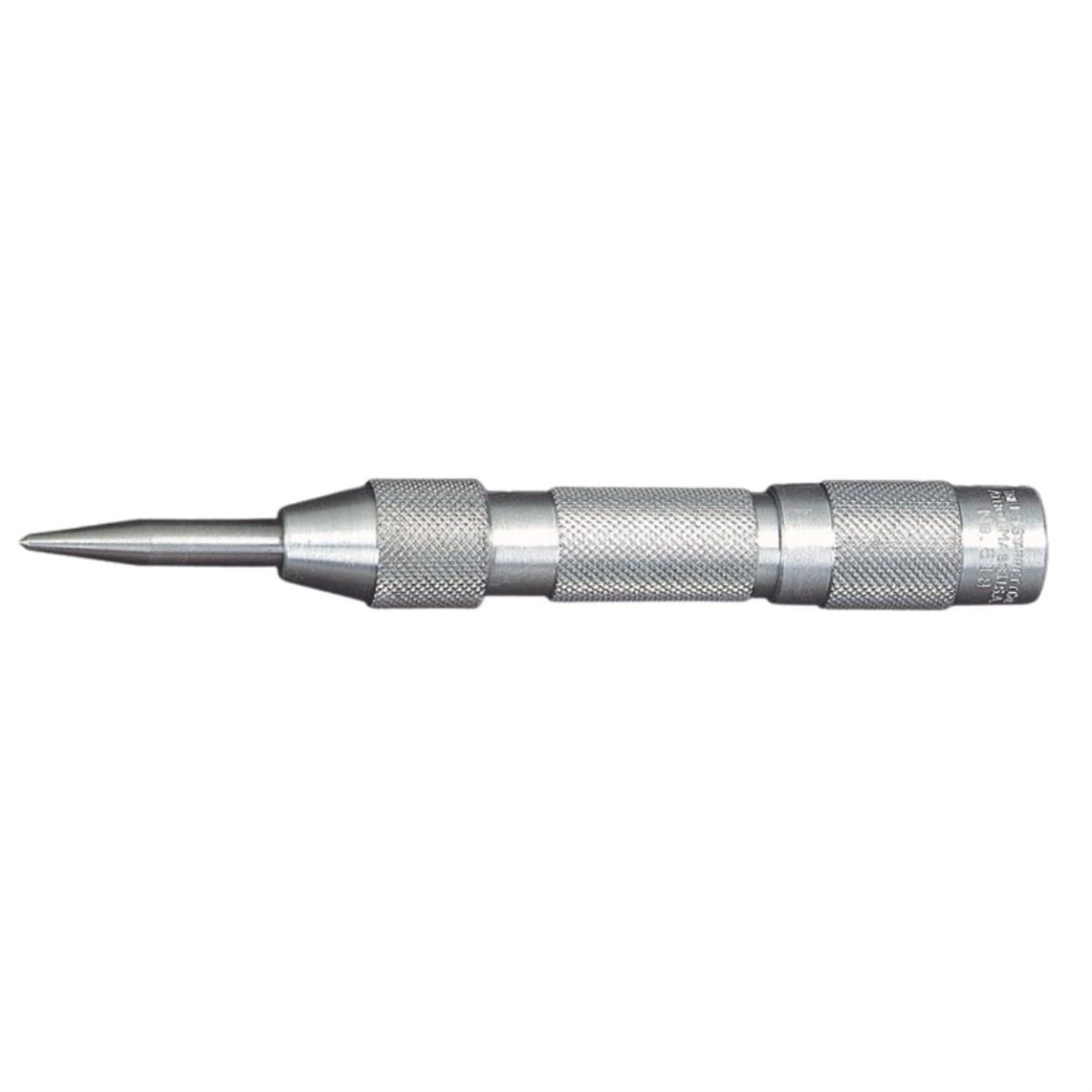 Starrett Automatic Center Punch With Adjustable Stroke - 125Mm Length, 16Mm Diameter Tapered Point - 818
