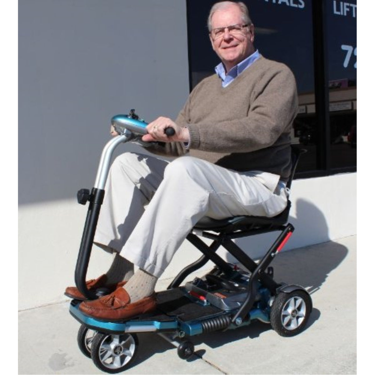 Transport Foldable Travel Senior Mobility Scooter With Lithium Batteries