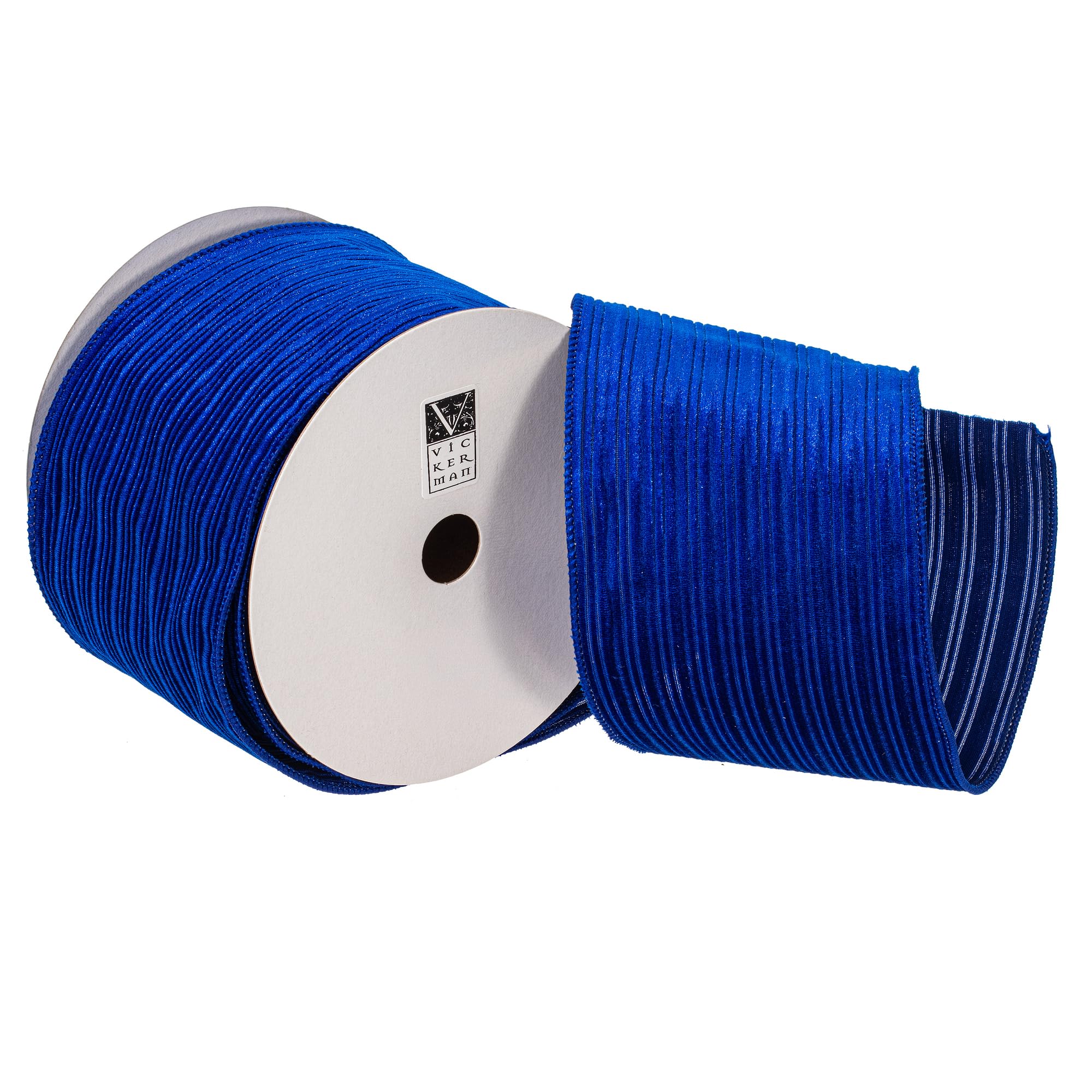 4x10yd  Blue Velvet Lined Satin