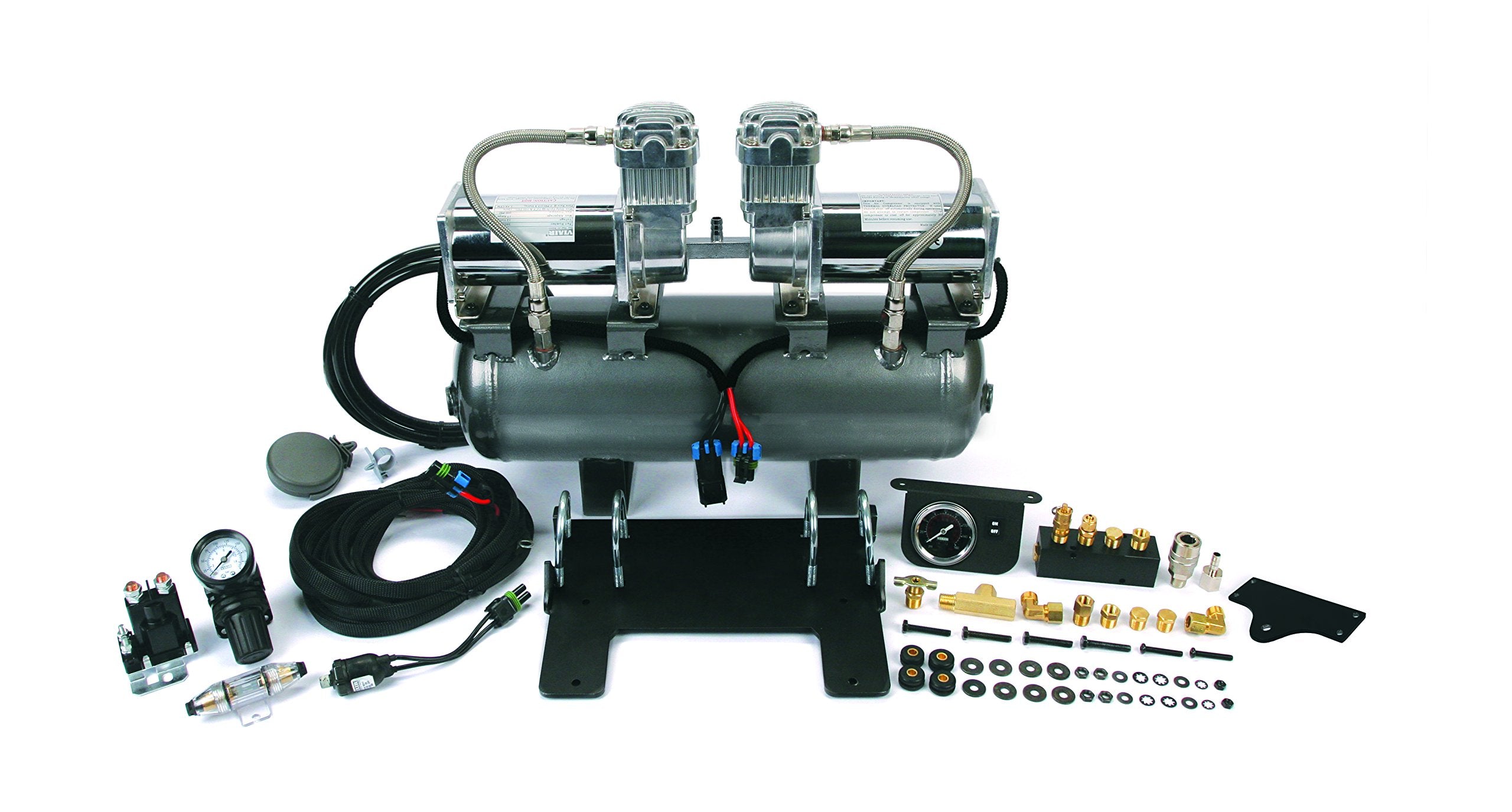 150 PSI High Speed 2 On 2s JK (2007~2011) Two 400Cs On 2.0 Gal. Tank, w/Crossmember Bracket