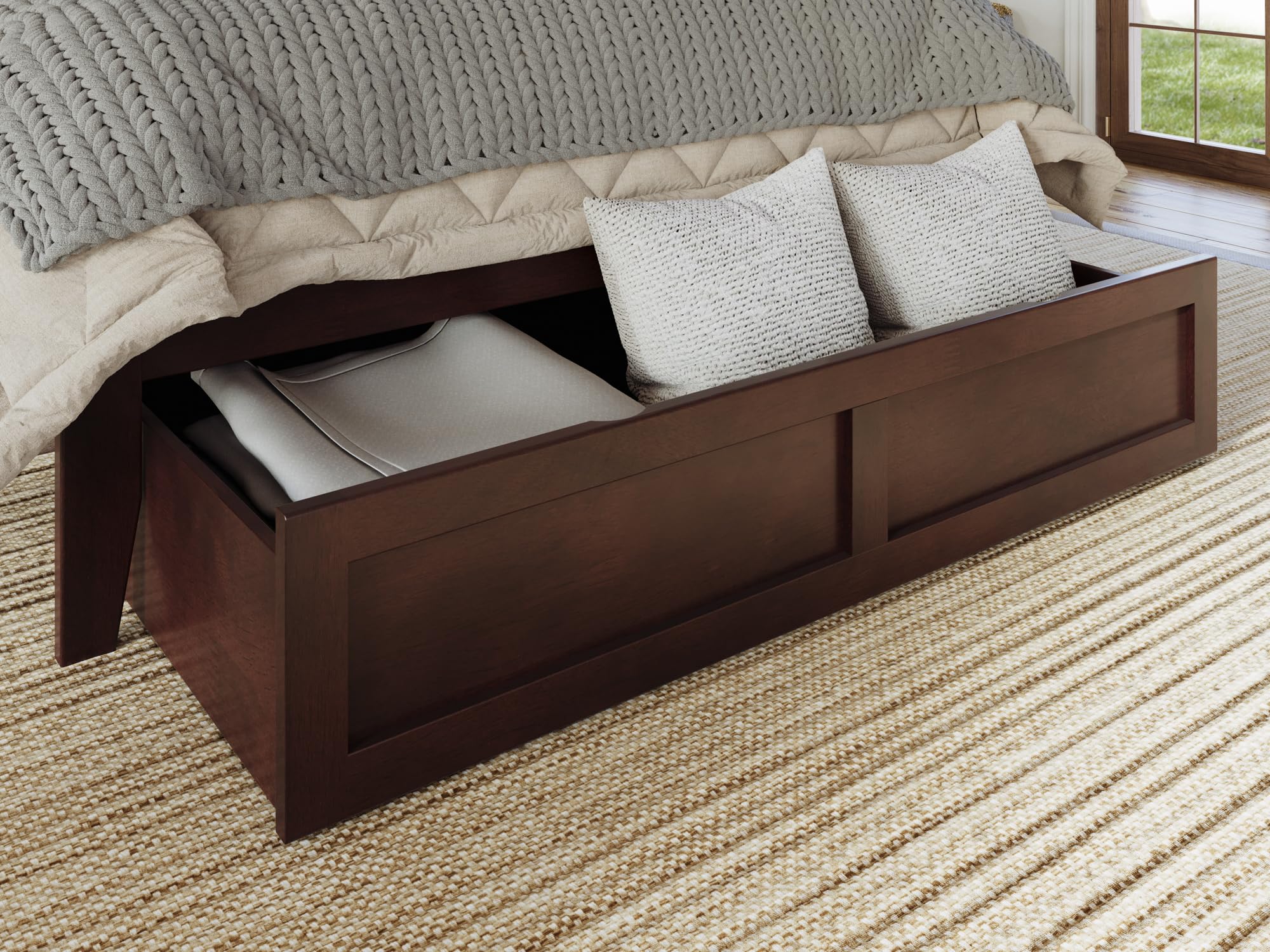 Foot Drawer Queen in Walnut