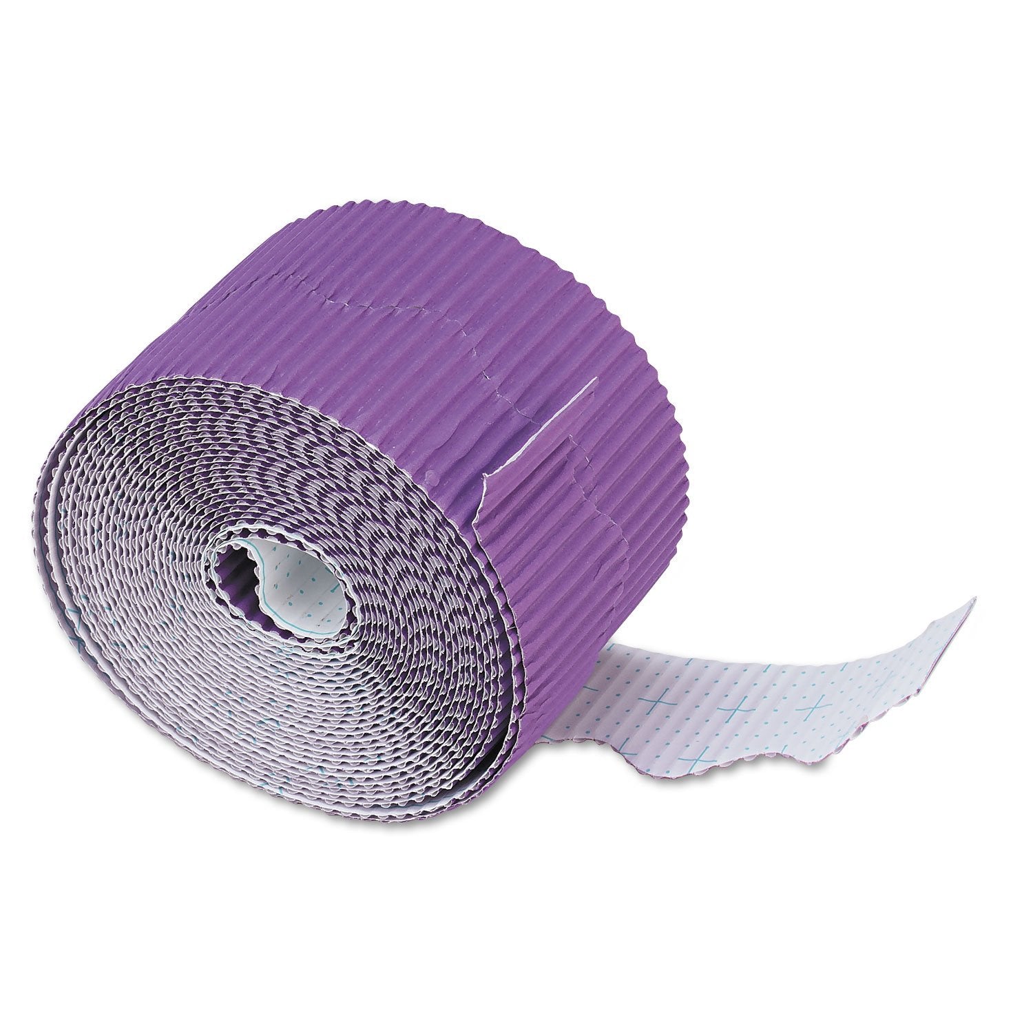Bordette Pacon Scalloped Decorative Border, 2-1/4 in X 50 ft, Violet