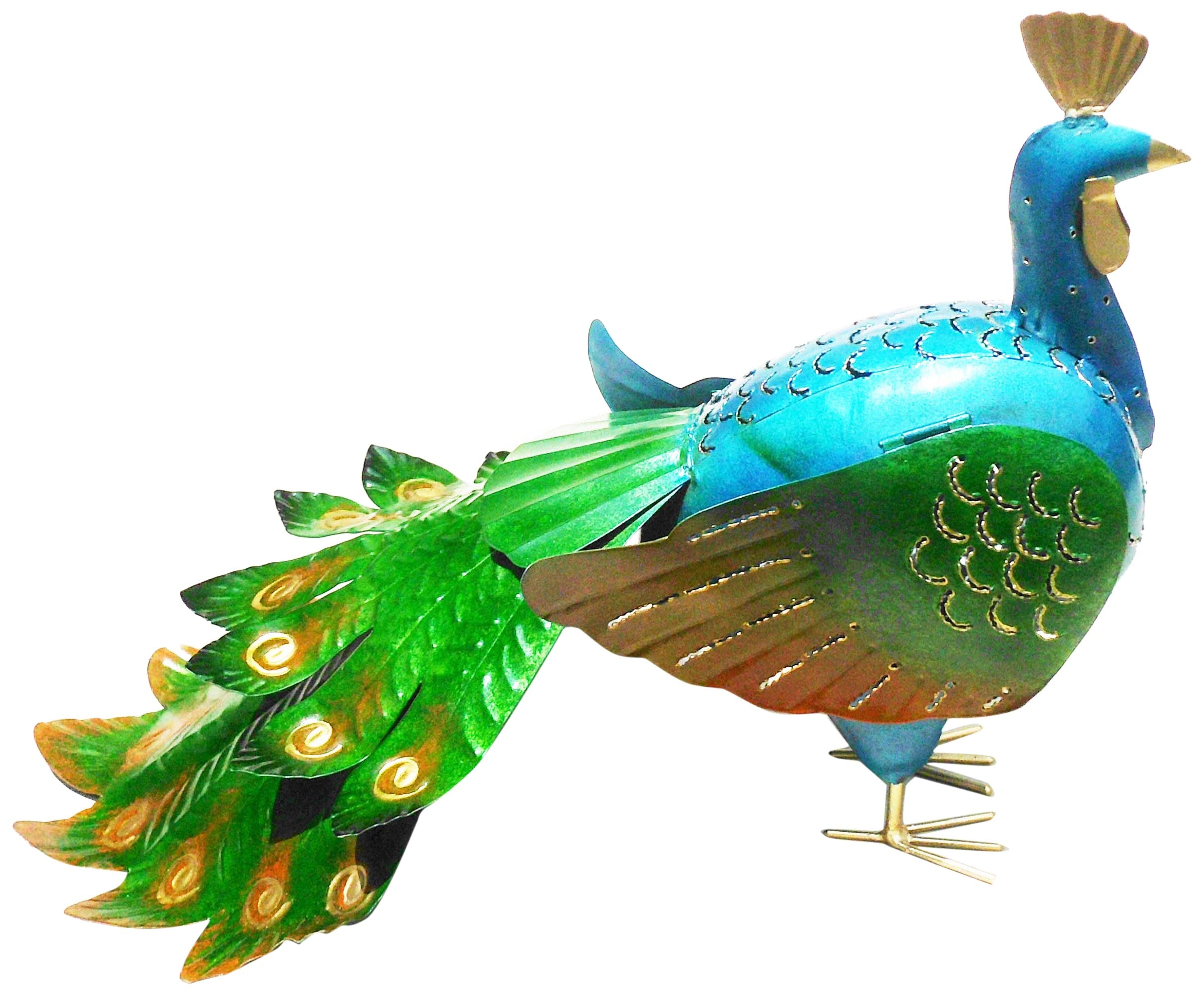 D-ART COLLECTION, INC Peacock Iron Lantern