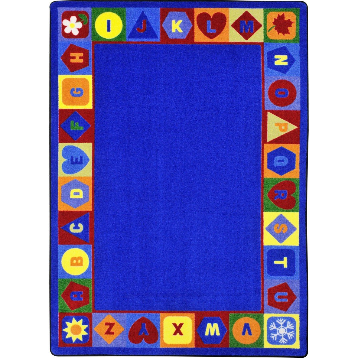 Seasons & Shapes Alphabet 109 x 132??area rug in color Multi