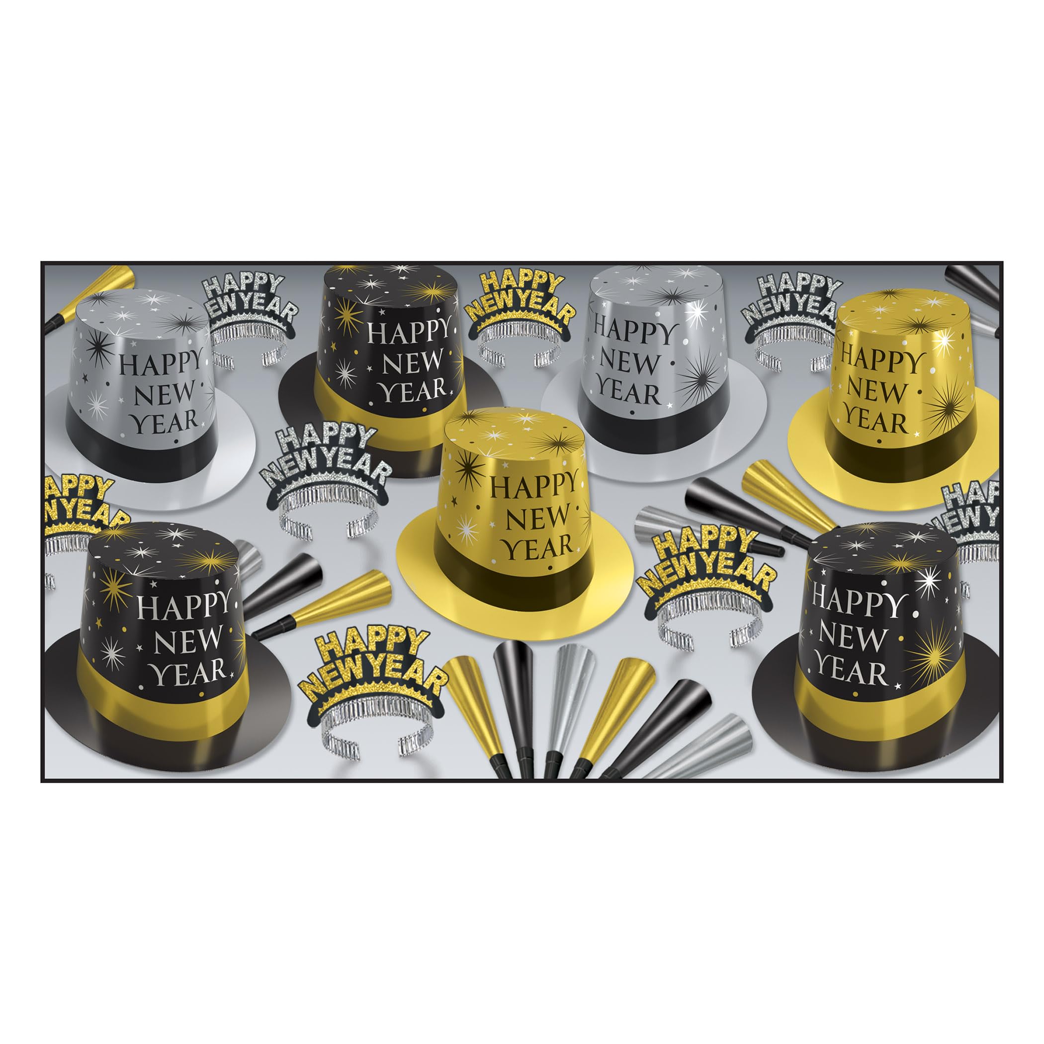 Beistle 80515-50 The Silver & Gold Asst for 50