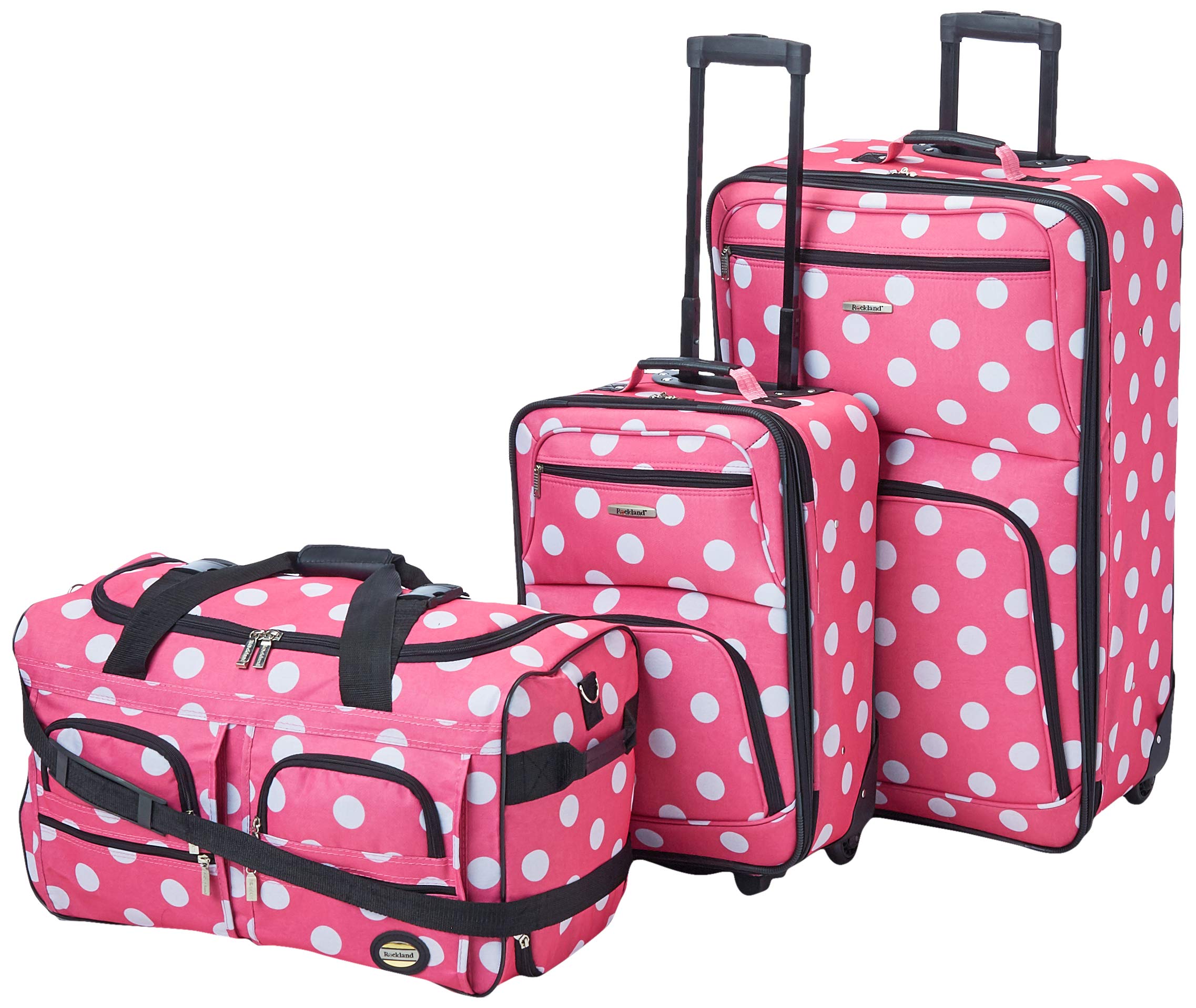 3 PC LUGGAGE SET - PINKDOT