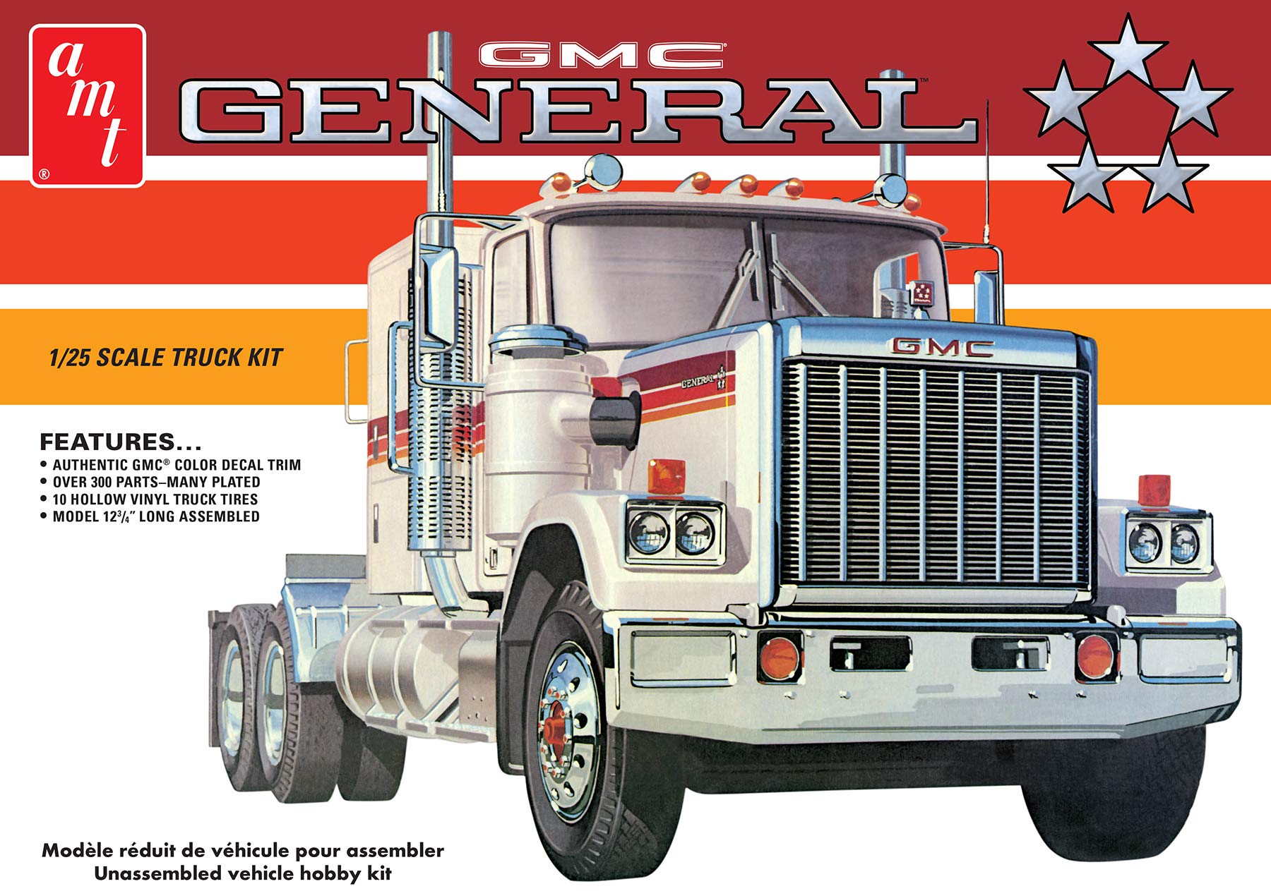 Amt 1976 Gmc General Semi Tractor 1:25 Scale Model Kit