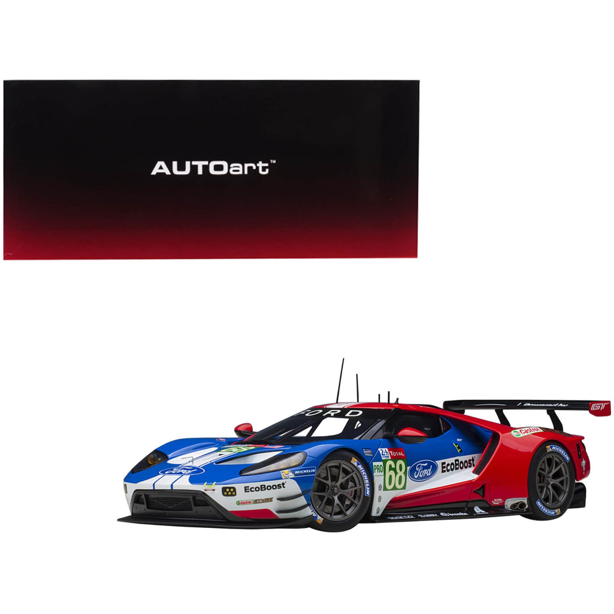 Ford Gt #68 Sebastien Bourdais - Joey Hand - Dirk Muller 24H Of Le Mans (2019) 1/18 Model Car By Autoart