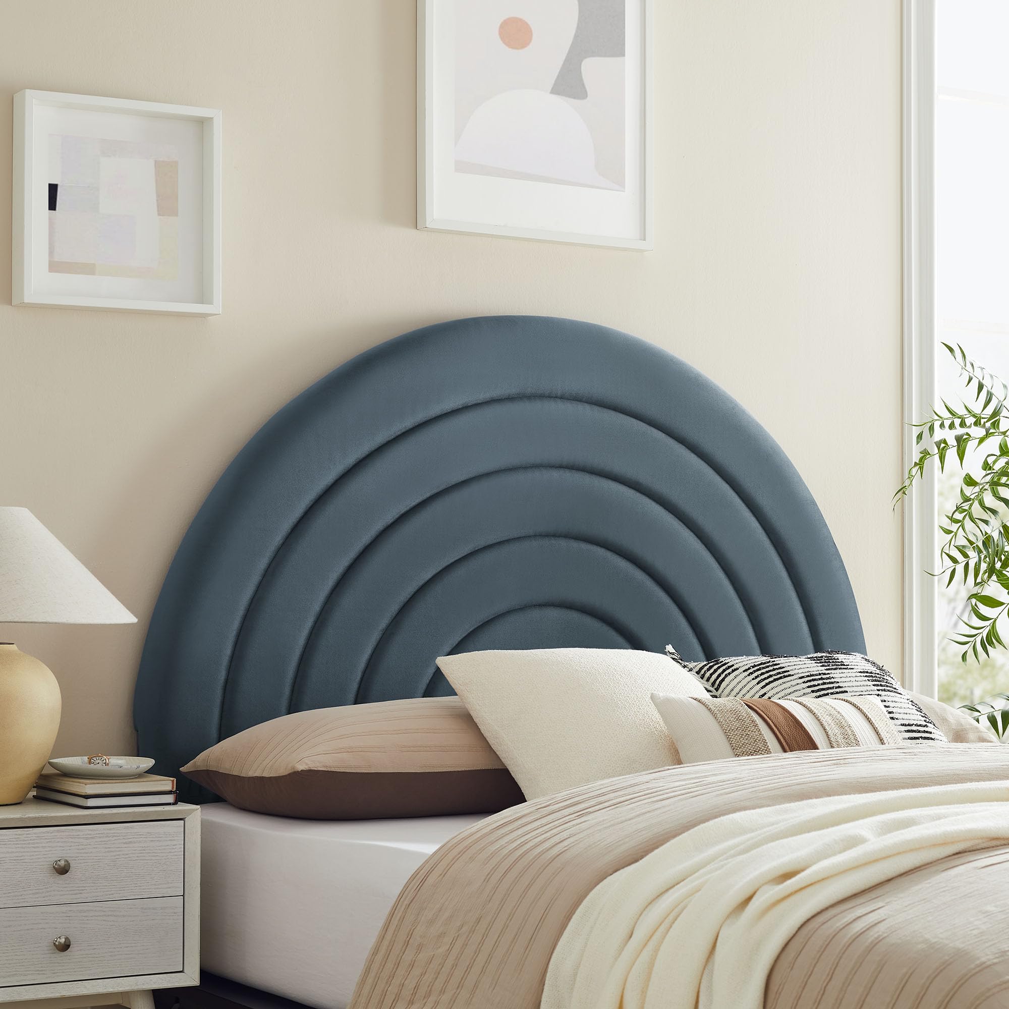Solana Arched Performance Velvet King Headboard by Modway