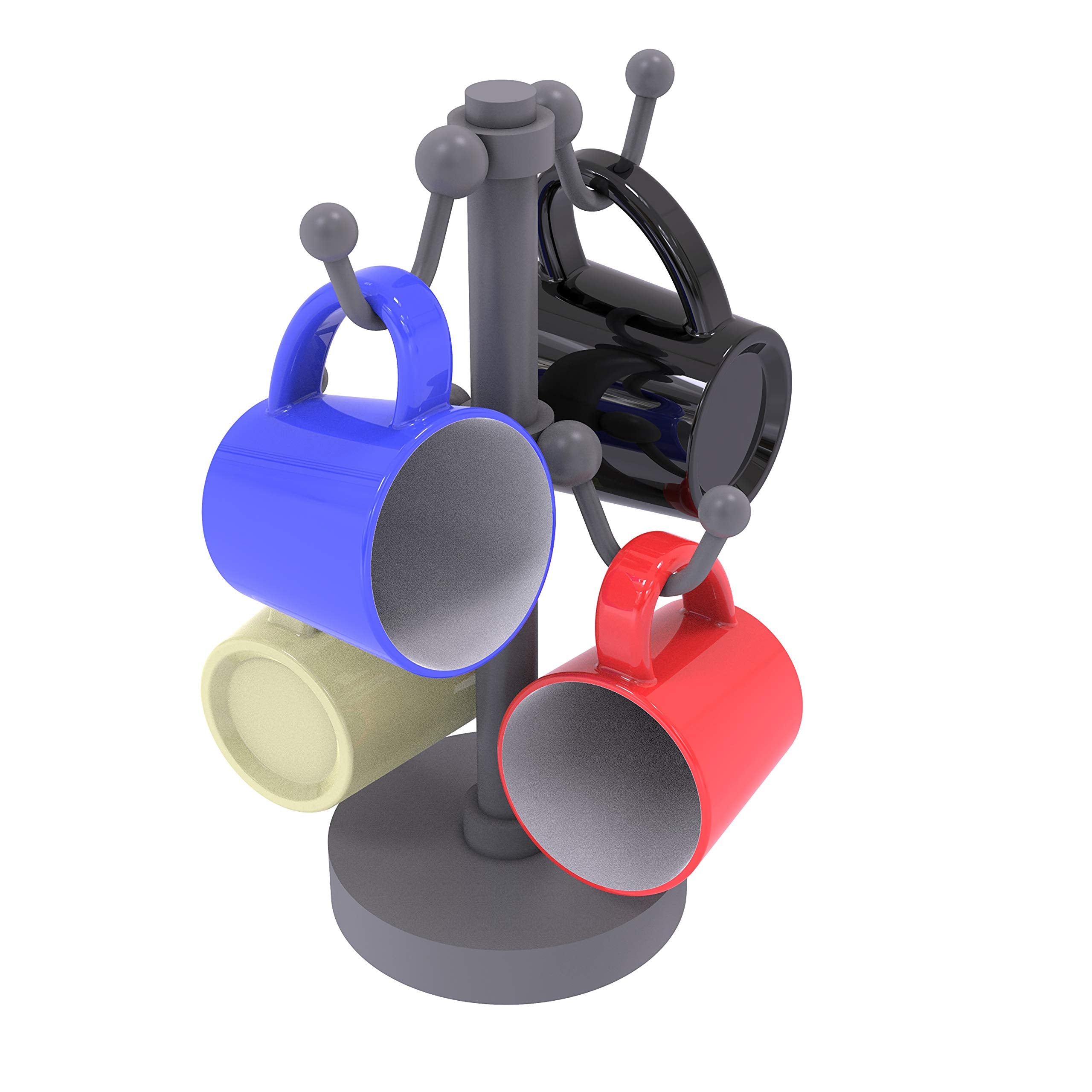 Countertop 4 Coffee Mug Holder - Matte Gray