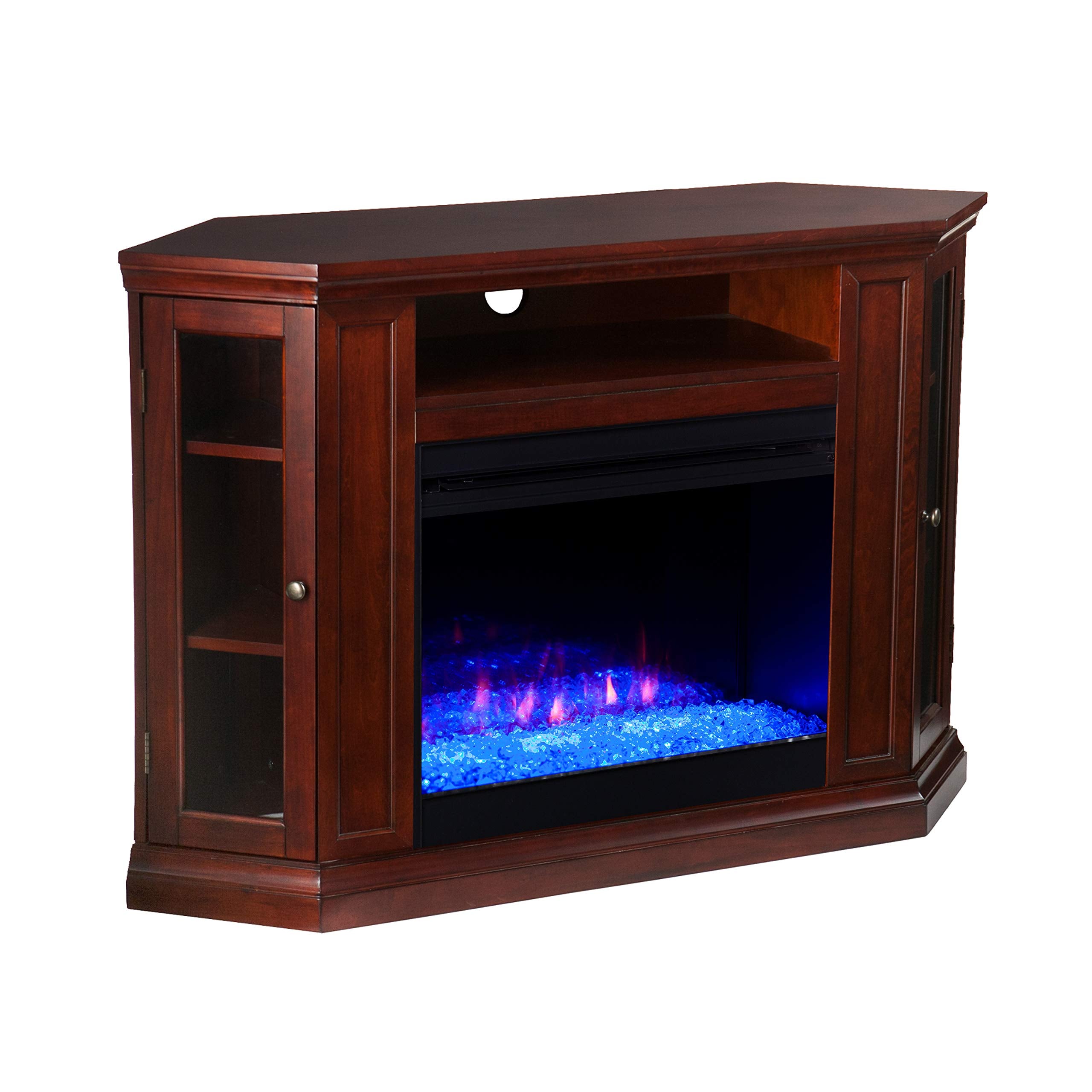 Claremont Color Changing Convertible Fireplace - Cherry