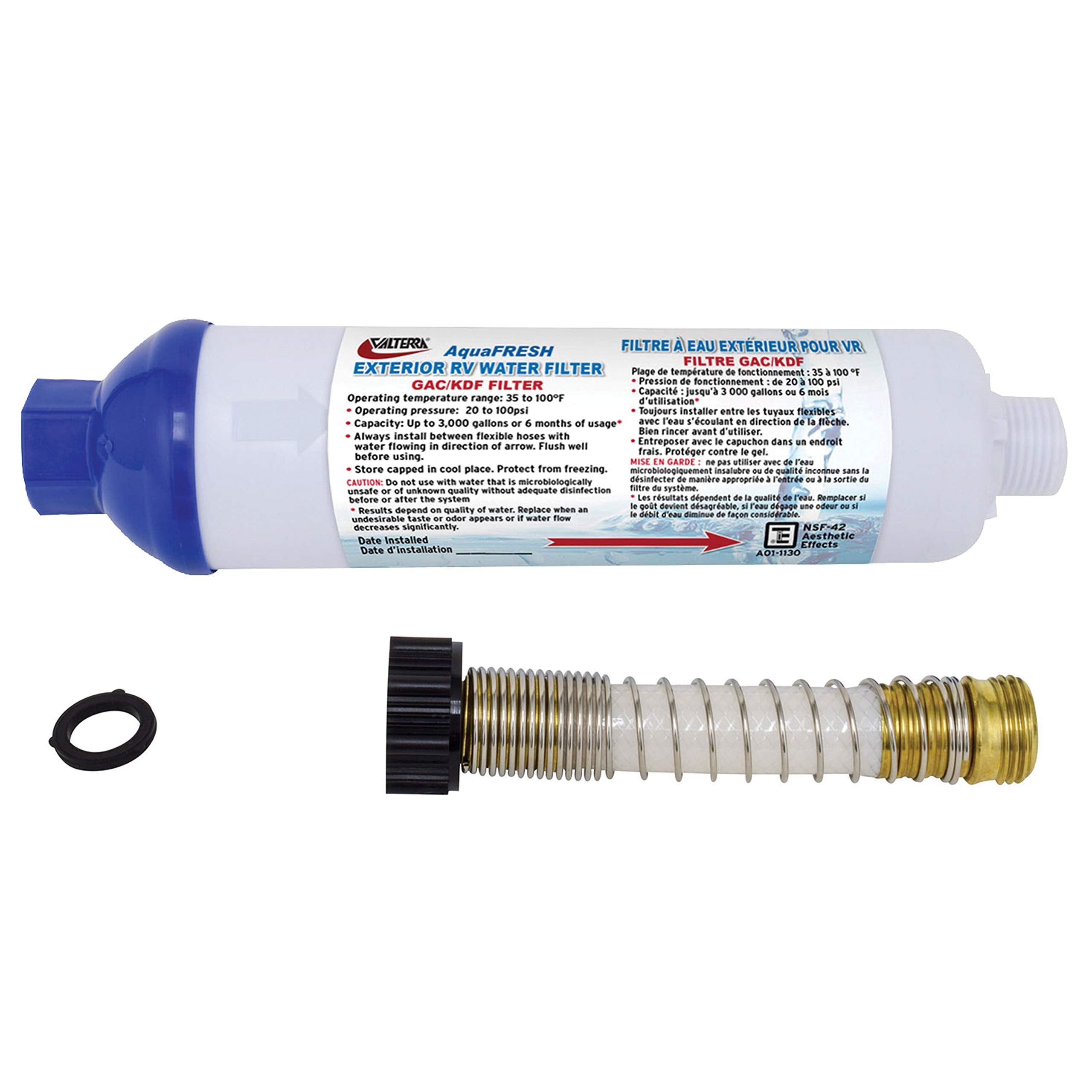 INLINE WATER FILTER W/CON