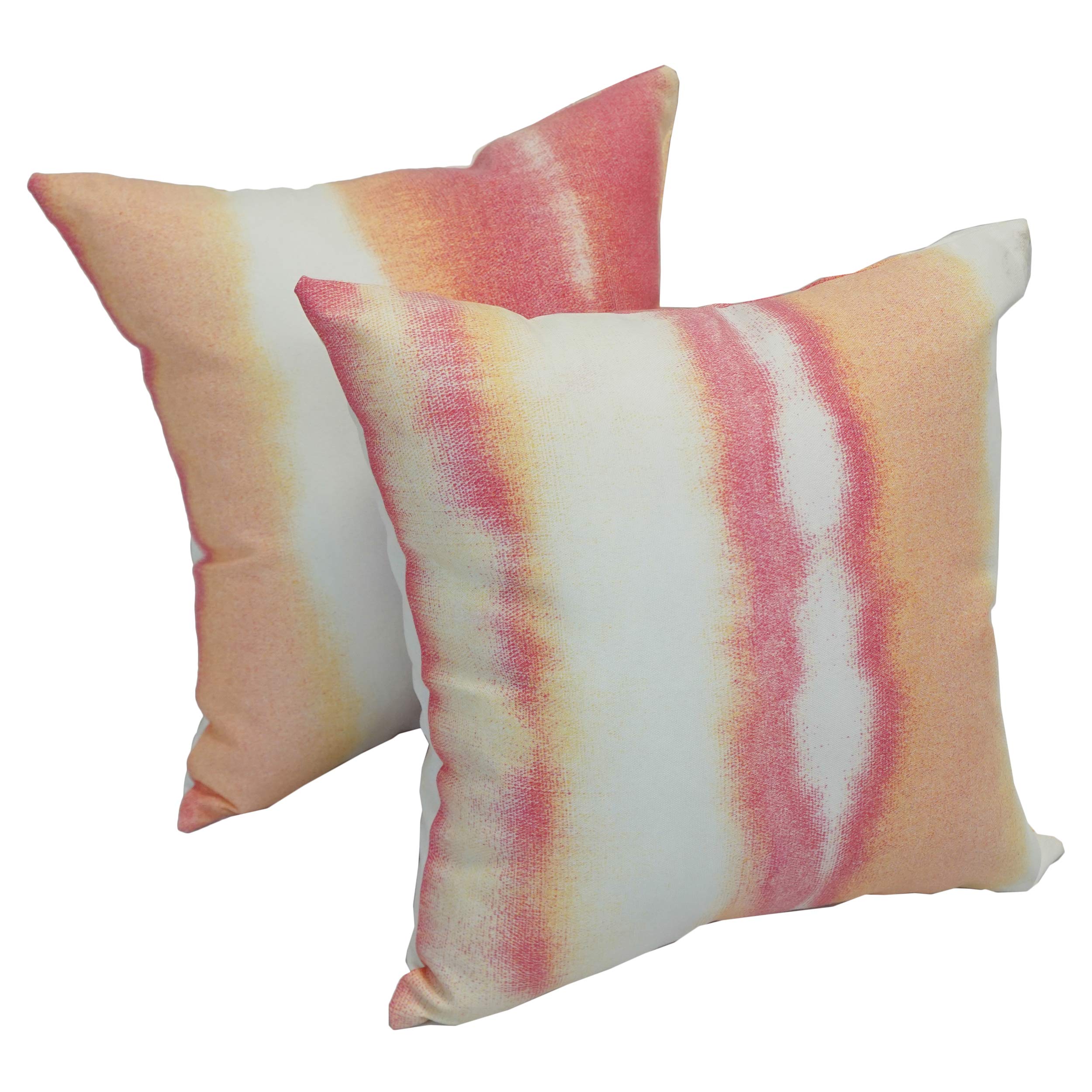 Spun Polyester 17-inch Outdoor Throw Pillows (Set of 2) - Willsboro Sunrise