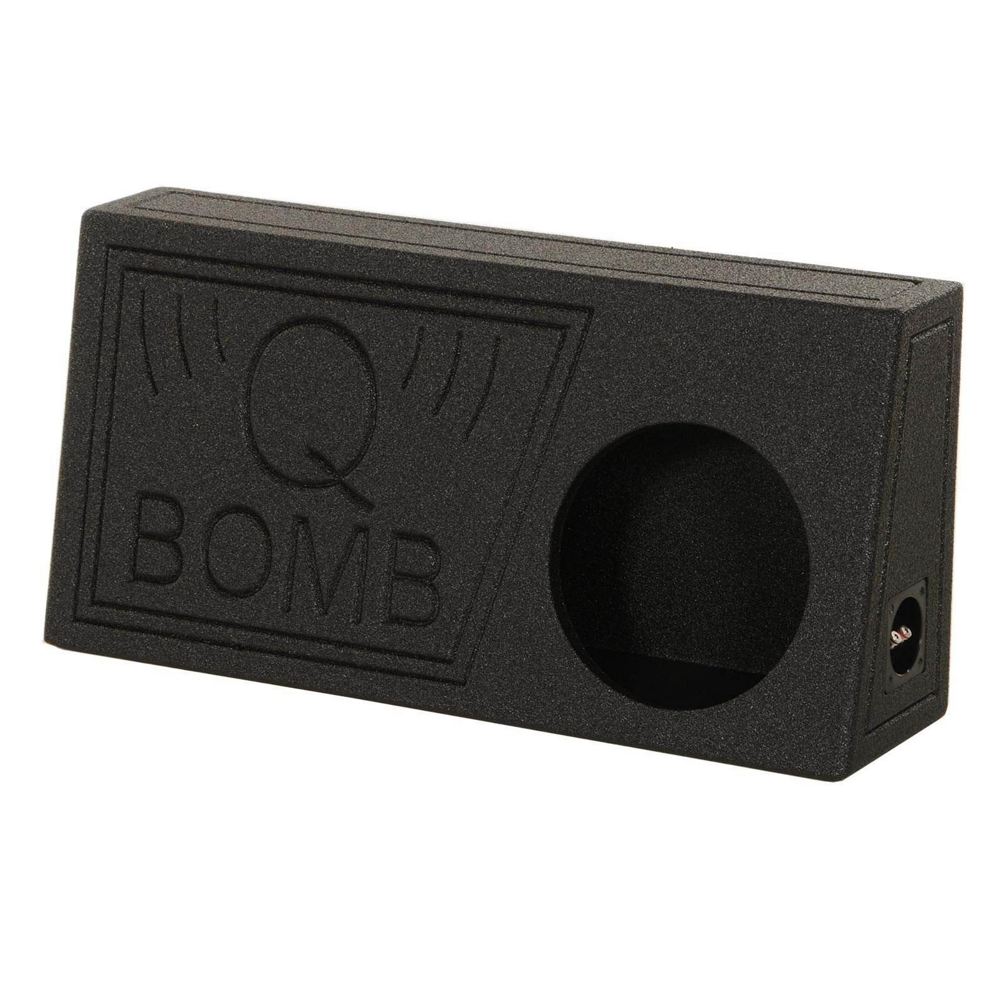 Qpower Single 10 Truck Ported SPL Empty Woofer Box with Bed Liner Spray