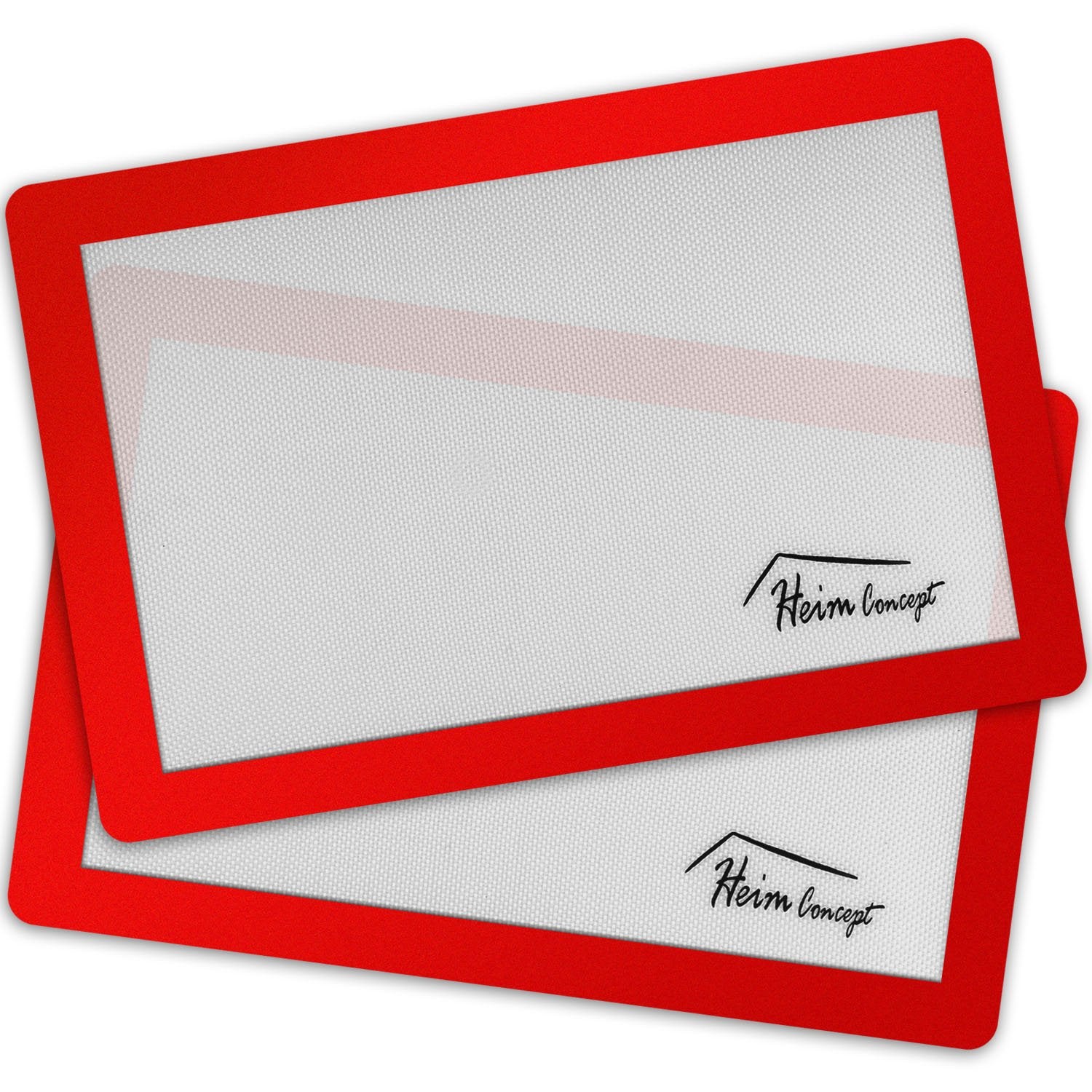 Heim Concept Premium Silicone Baking Mats 2PC Set, Professional Grade Non-Stick And Heat Resistant Liner Cooking Baking Sheet