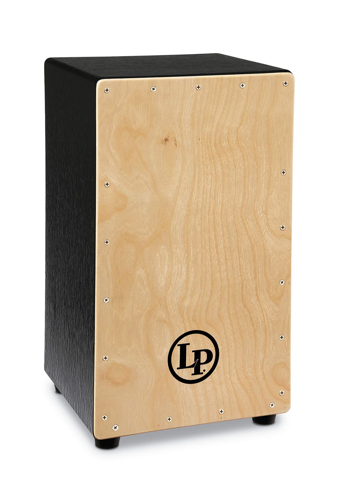 Latin Percussion Box Wire Cajon With Natural Faceplate, Black, 19X12X11 (Lp1428Nyn)