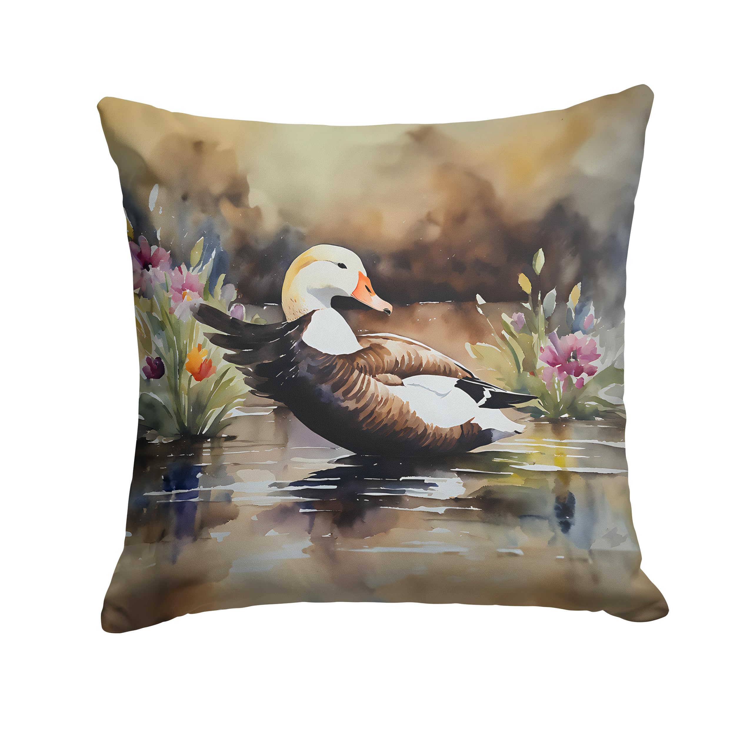 Common Eider Duck Throw Pillow