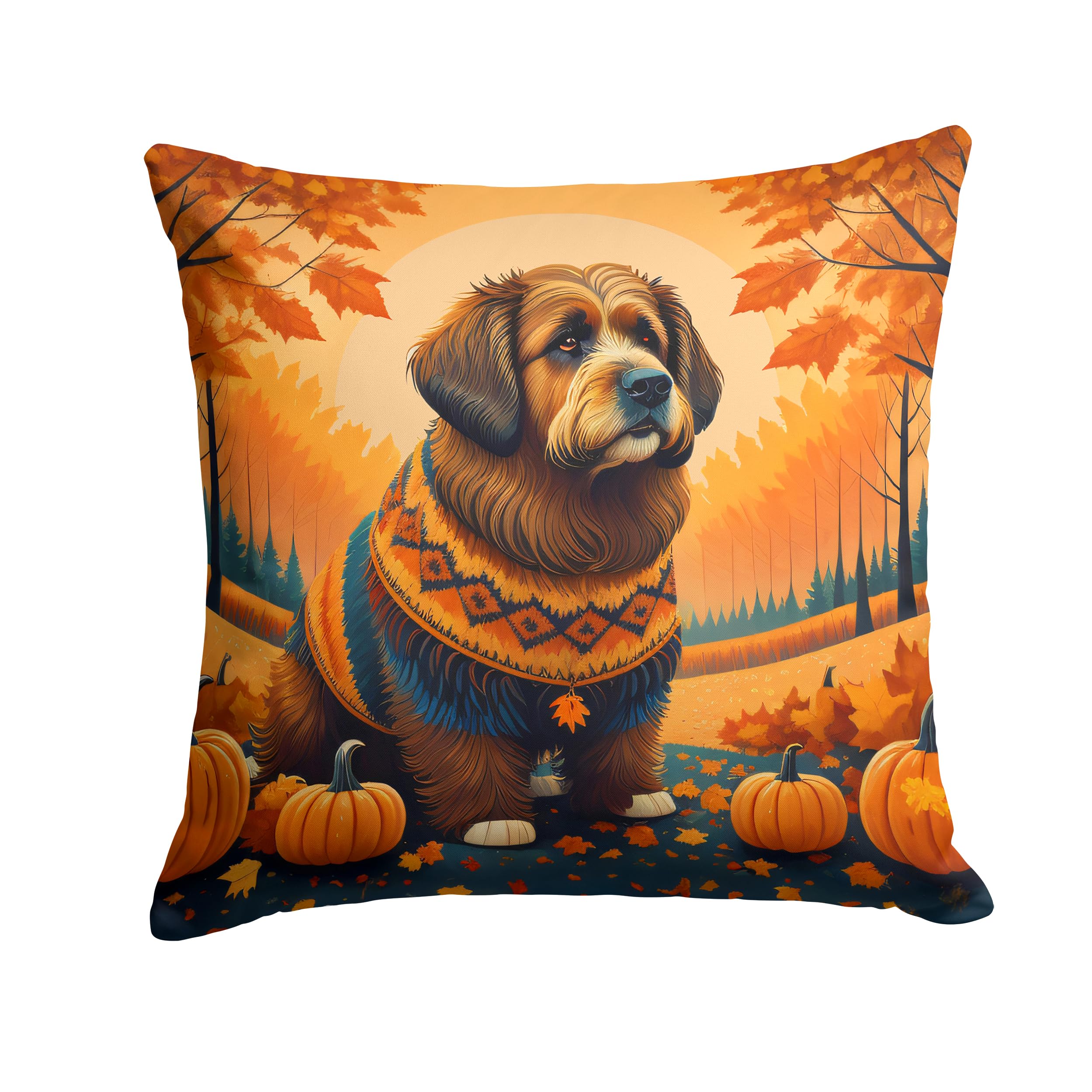 Briard Fall Throw Pillow