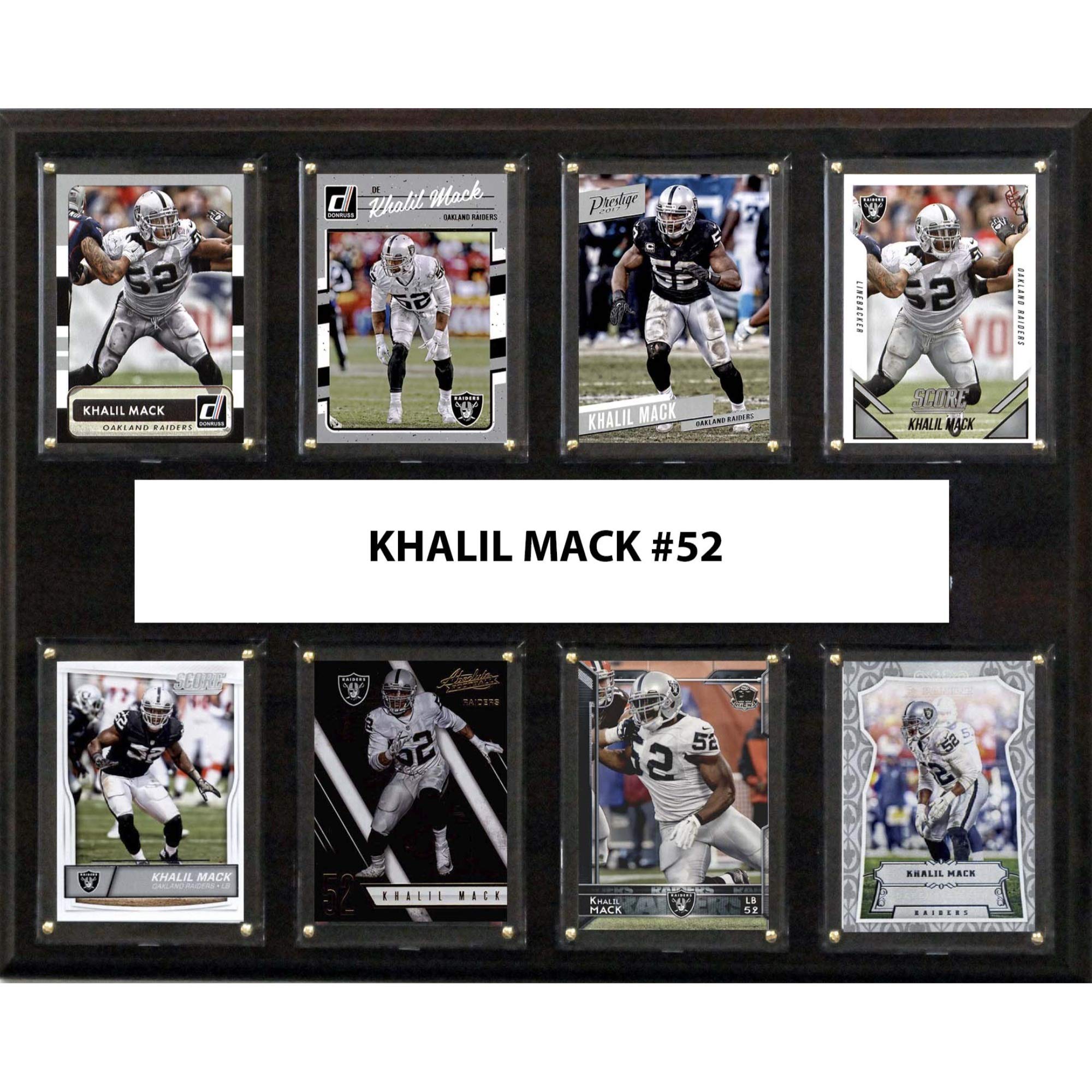 NFL 12x15” Khalil Mack Oakland Raiders 8-Card Plaque