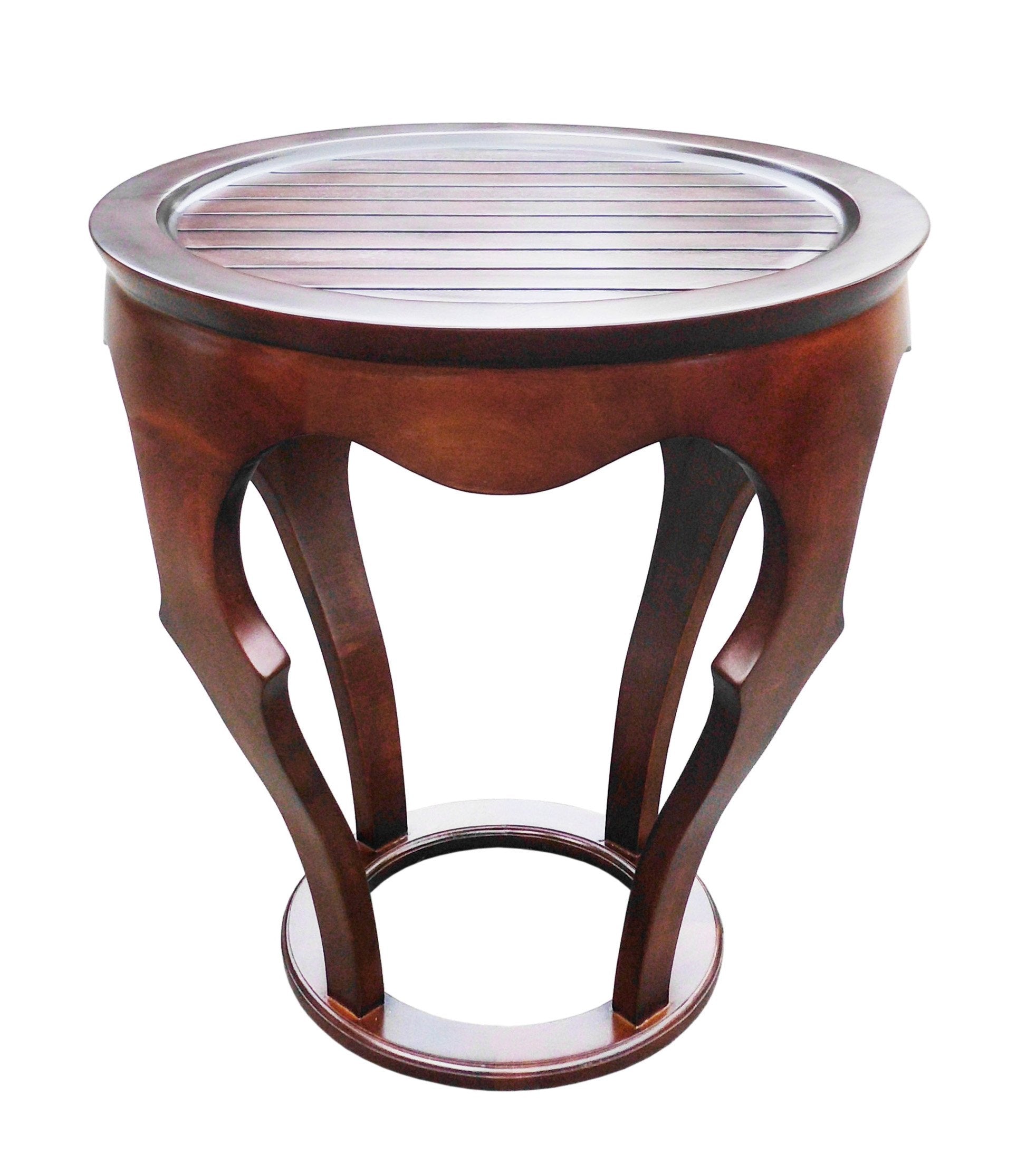 D-ART COLLECTION, INC Mahogany Baronnes Curved Table