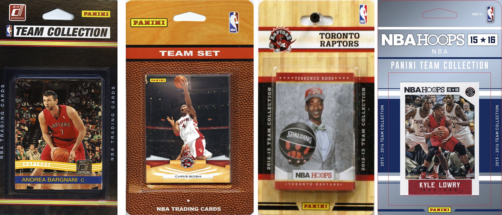 NBA Toronto Raptors 4 Different Licensed Trading Card Team Sets