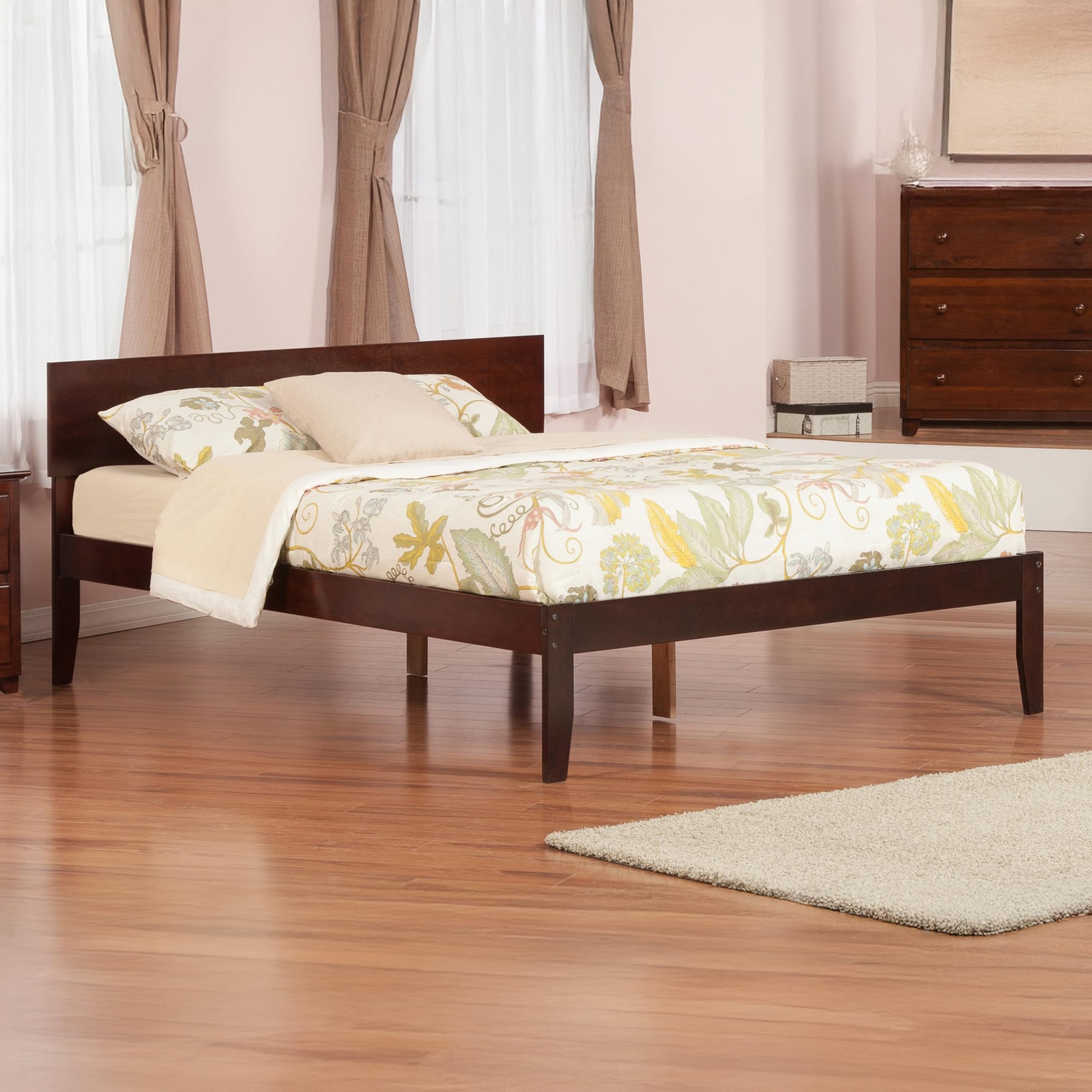 Orlando King Platform Bed in Walnut