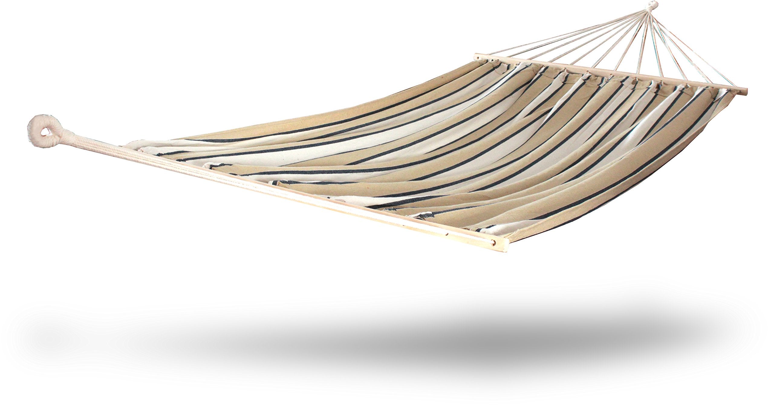 Hammaka Woven Hammock With Spreader Bar - Tan
