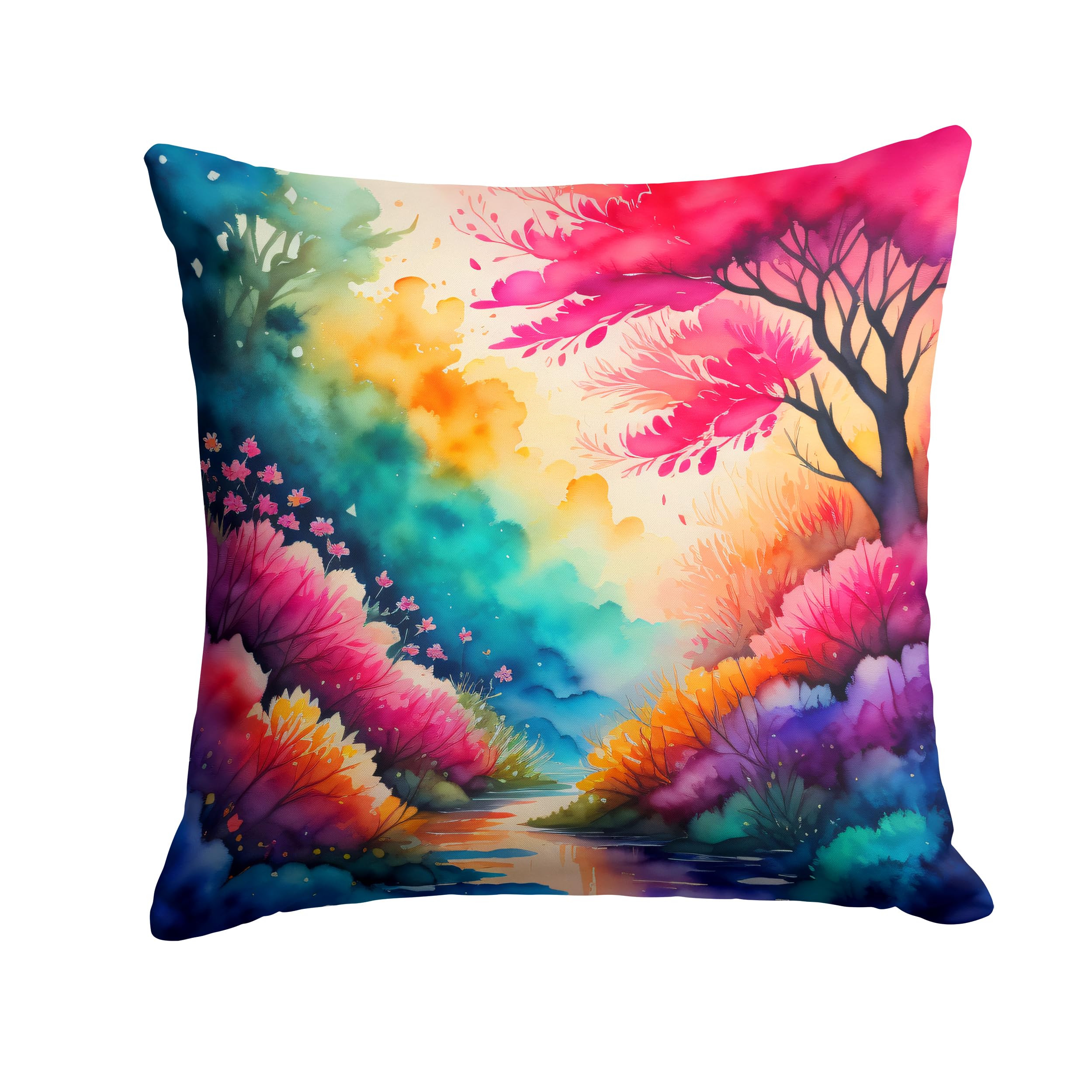 Colorful Azaleas Throw Pillow