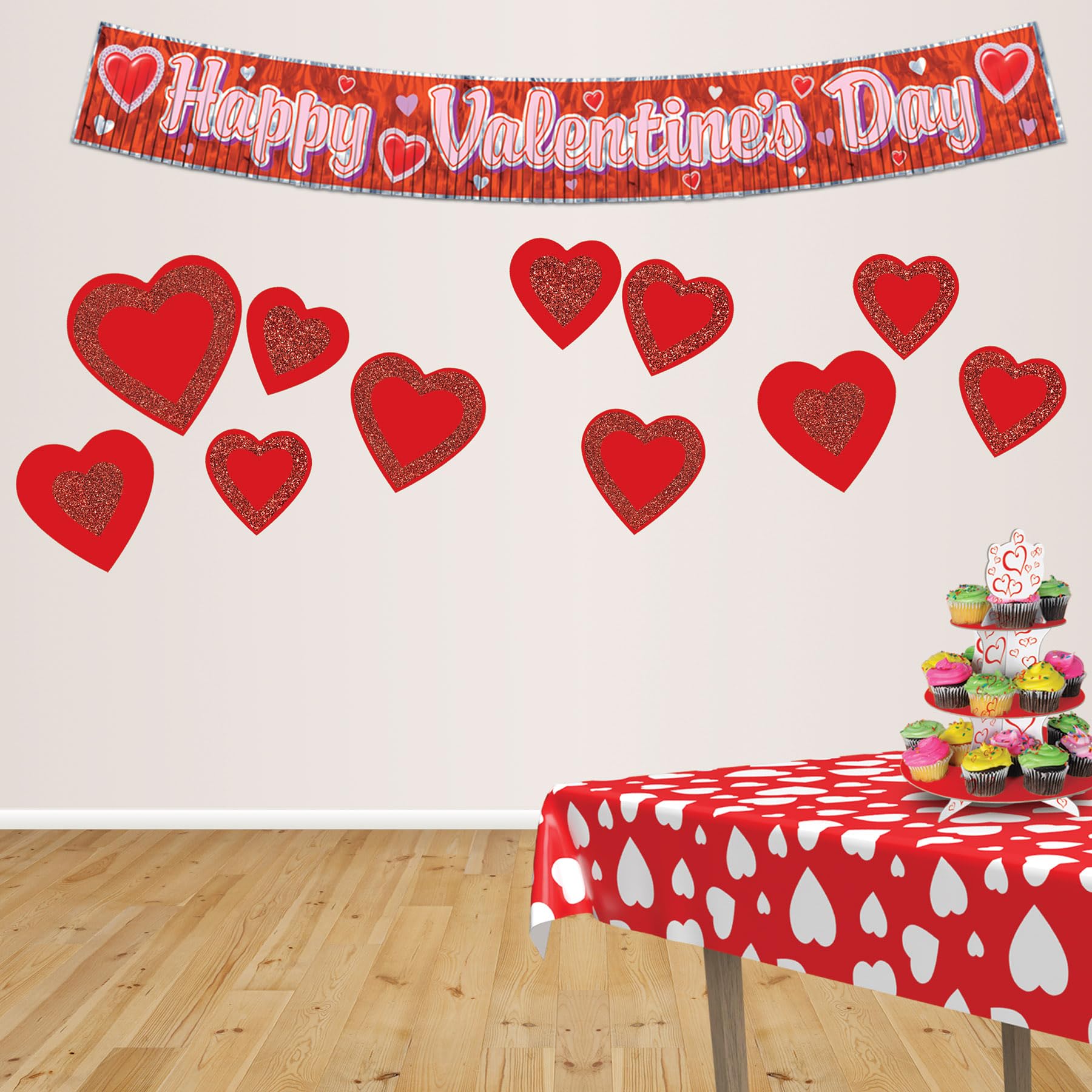 Glittered Heart Cutouts