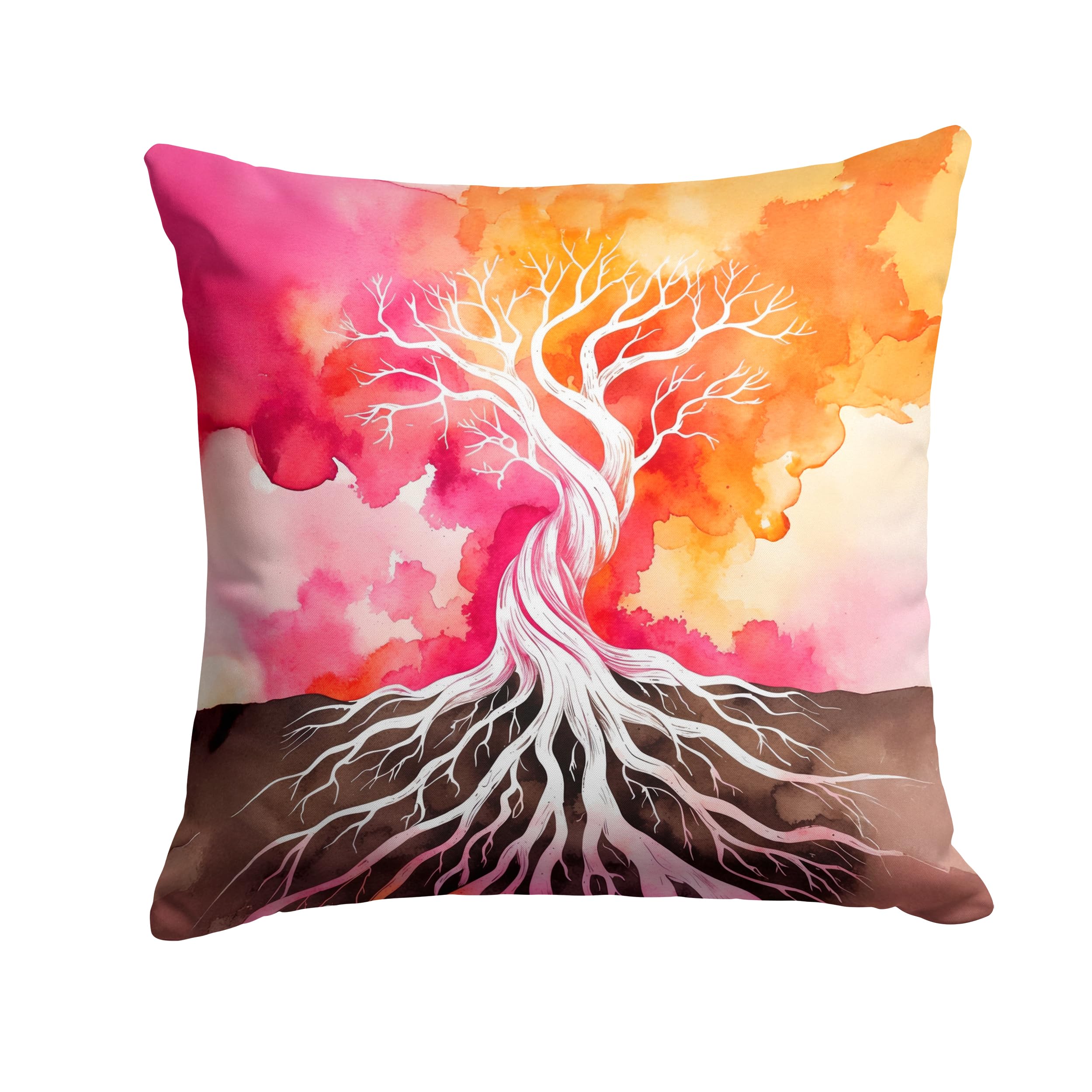 Carolines Treasures Rooted in Lesbian Pride Throw Pillow Machine Washable, Indoor Outdoor Decorative Pillow for Couch, Bed or Patio, 18Hx18W