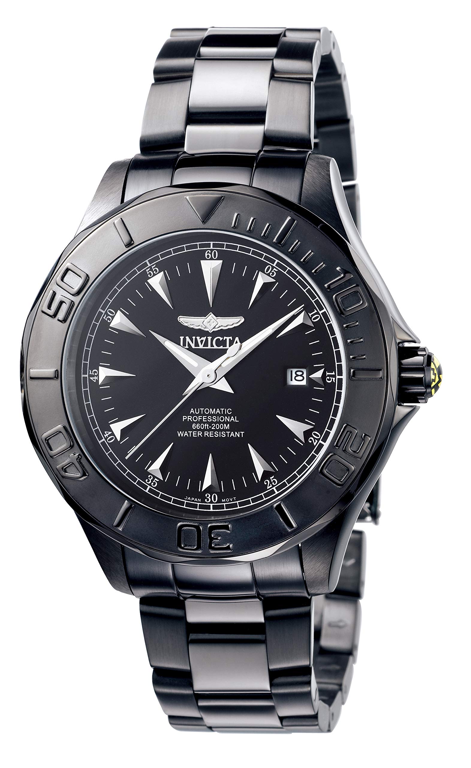 Invicta Mens 7114 Signature Automatic 3 Hand Black Dial Watch