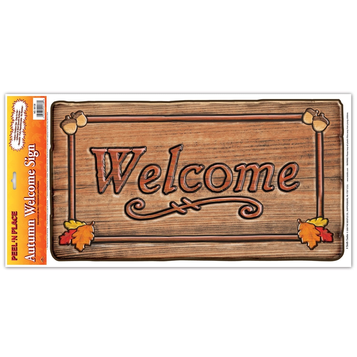 Autumn Welcome Sign Peel N Place