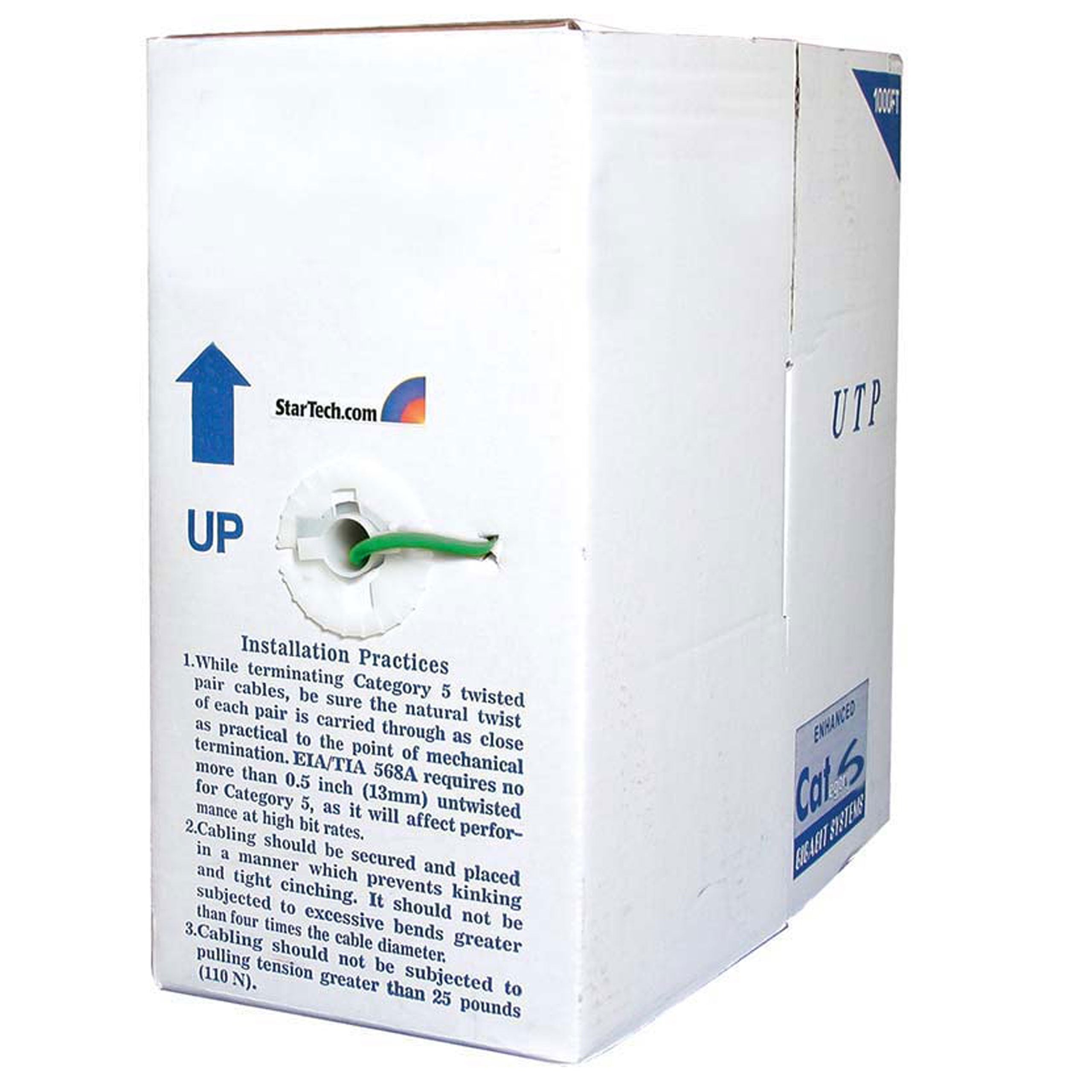 1000FT BULK CAT6 UTP GREEN PATCH CABLE