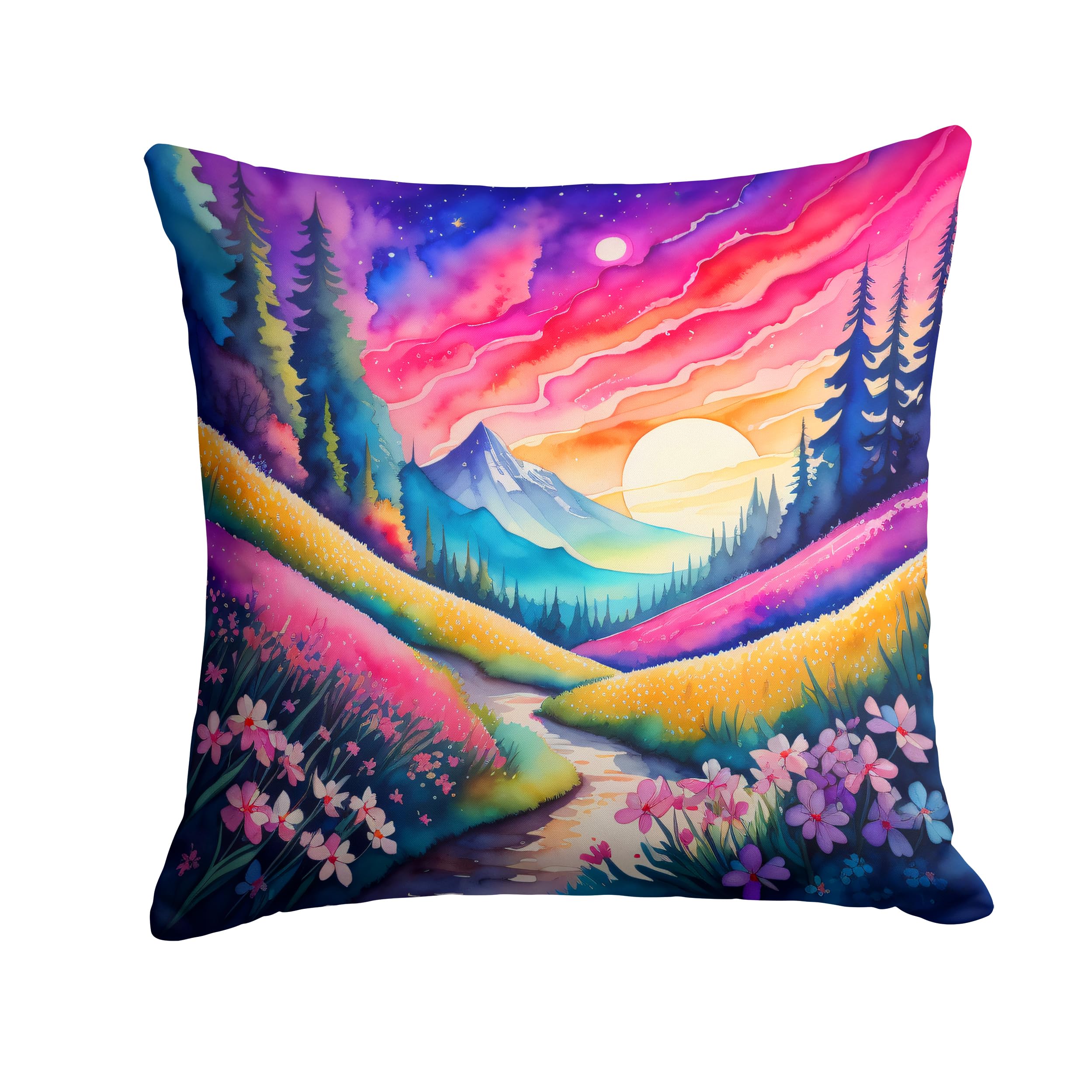 Colorful Phlox Throw Pillow