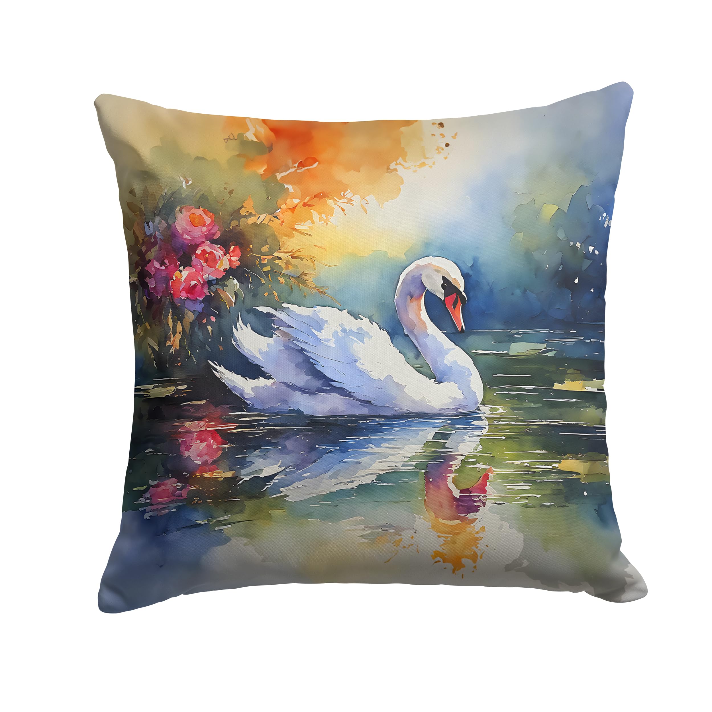 Swan Throw Pillow