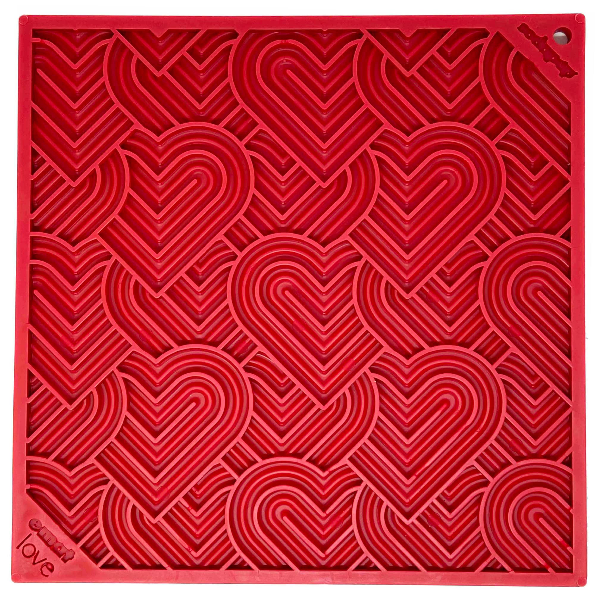 Heart Design Love eMat Enrichment Lick Mat