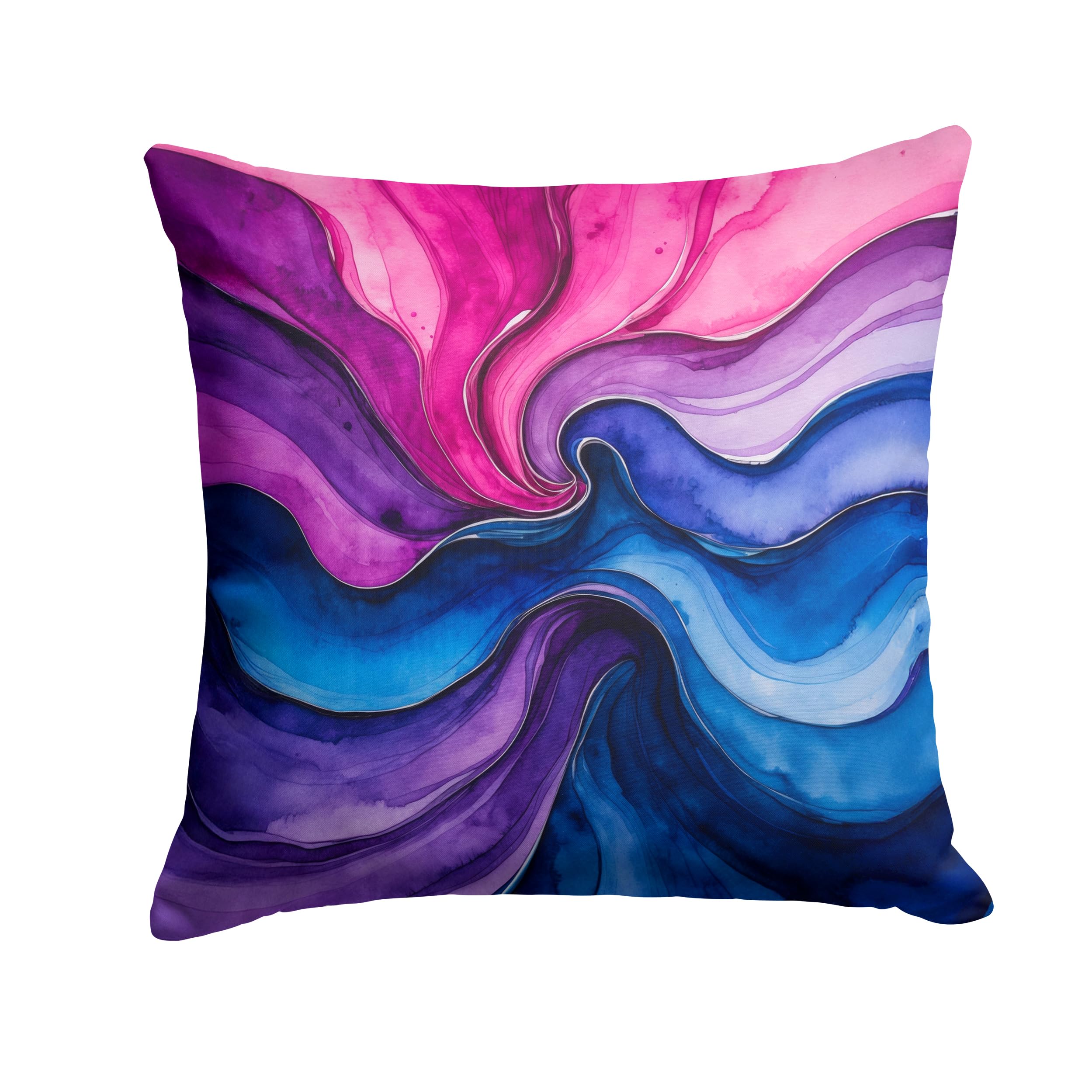Carolines Treasures Bisexual Pride Throw Pillow Machine Washable, Indoor Outdoor Decorative Pillow for Couch, Bed or Patio, 18Hx18W