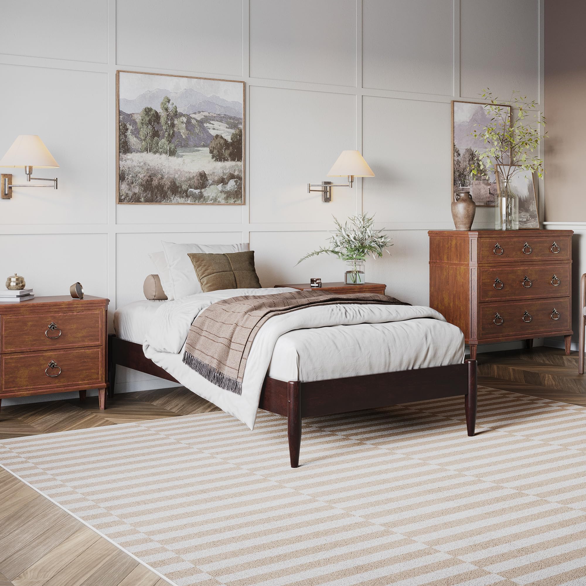 Pasadena Storage Twin XL Basic Bed in Espresso