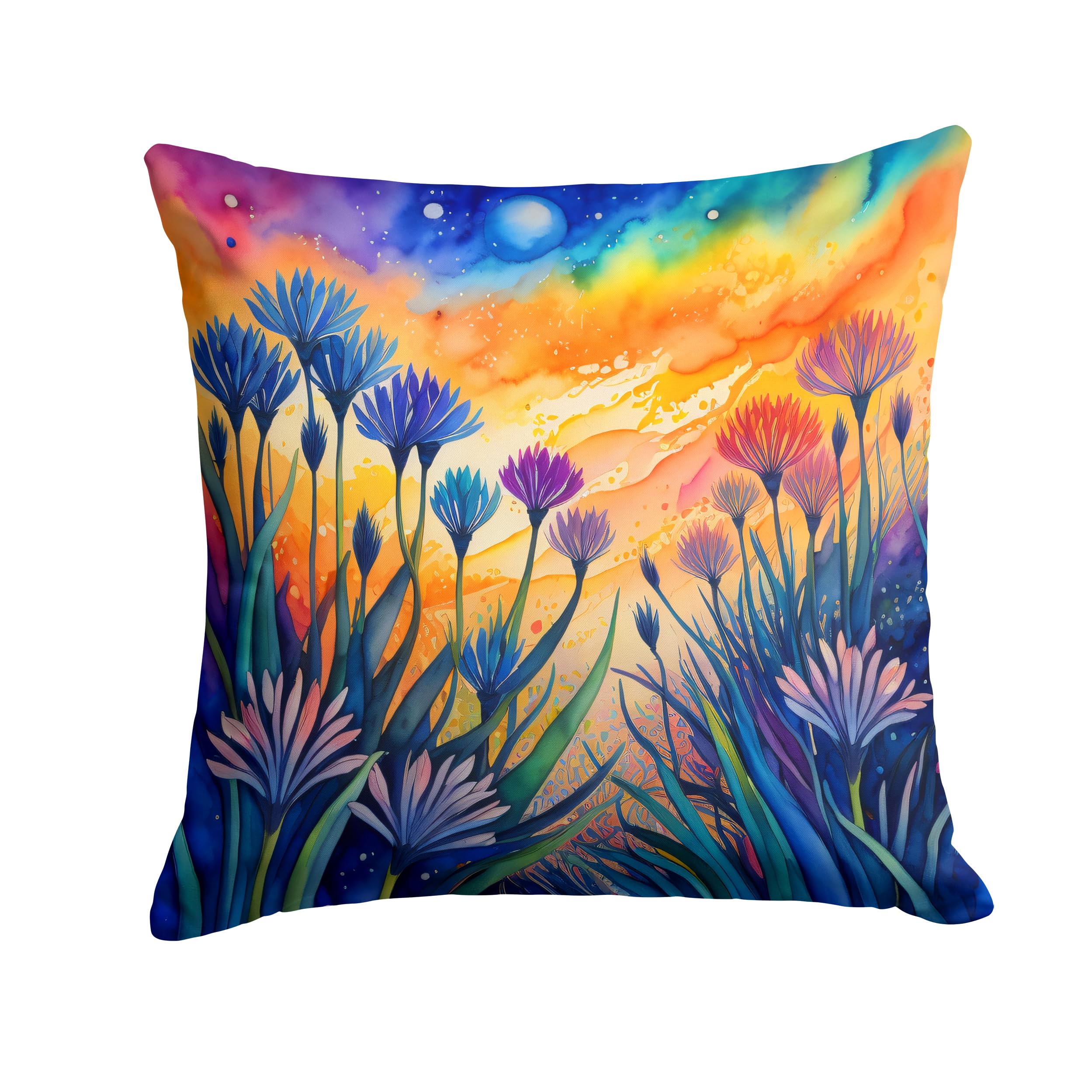 Colorful Agapanthus Throw Pillow