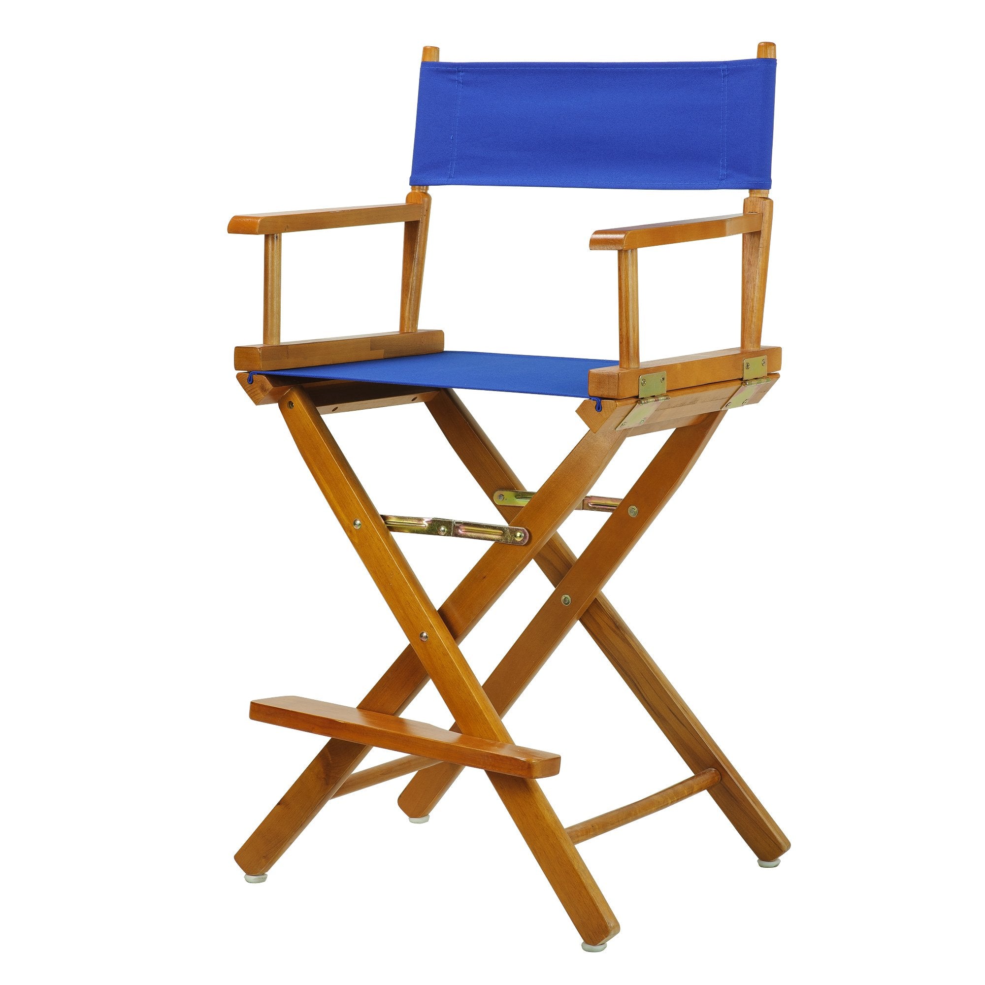 24 Directors Chair Honey Oak Frame-Royal Blue Canvas