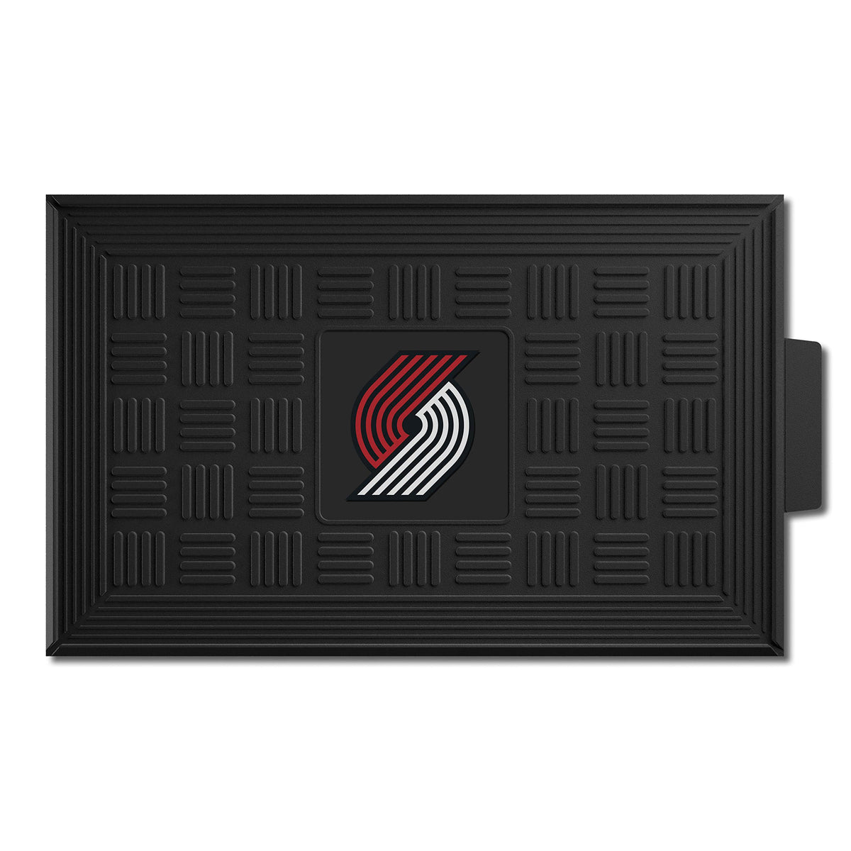 Fanmats 11424 Portland Trail Blazers Heavy Duty Vinyl Medallion Outdoor Door Mat - 19.5In. X 31In.