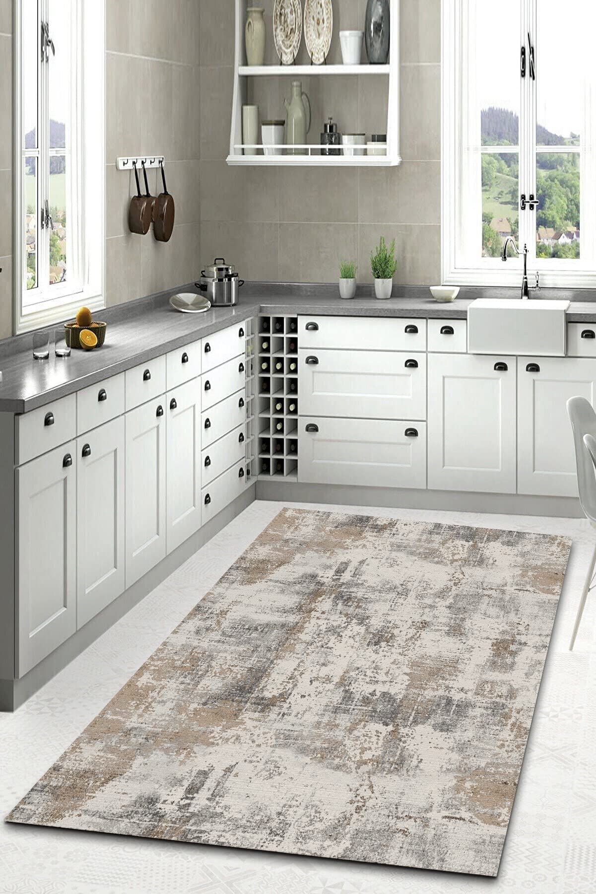 Goldy Decorative Polyester and Cotton Rug