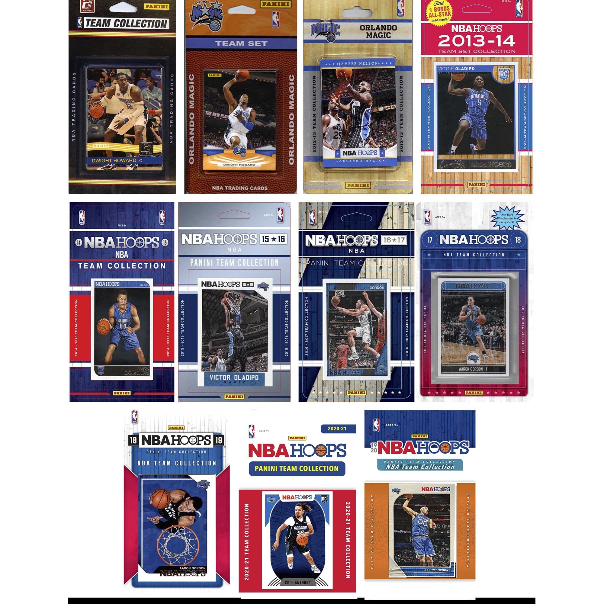 NBA Orlando Magic 11 Different Licensed Trading Card Team Sets